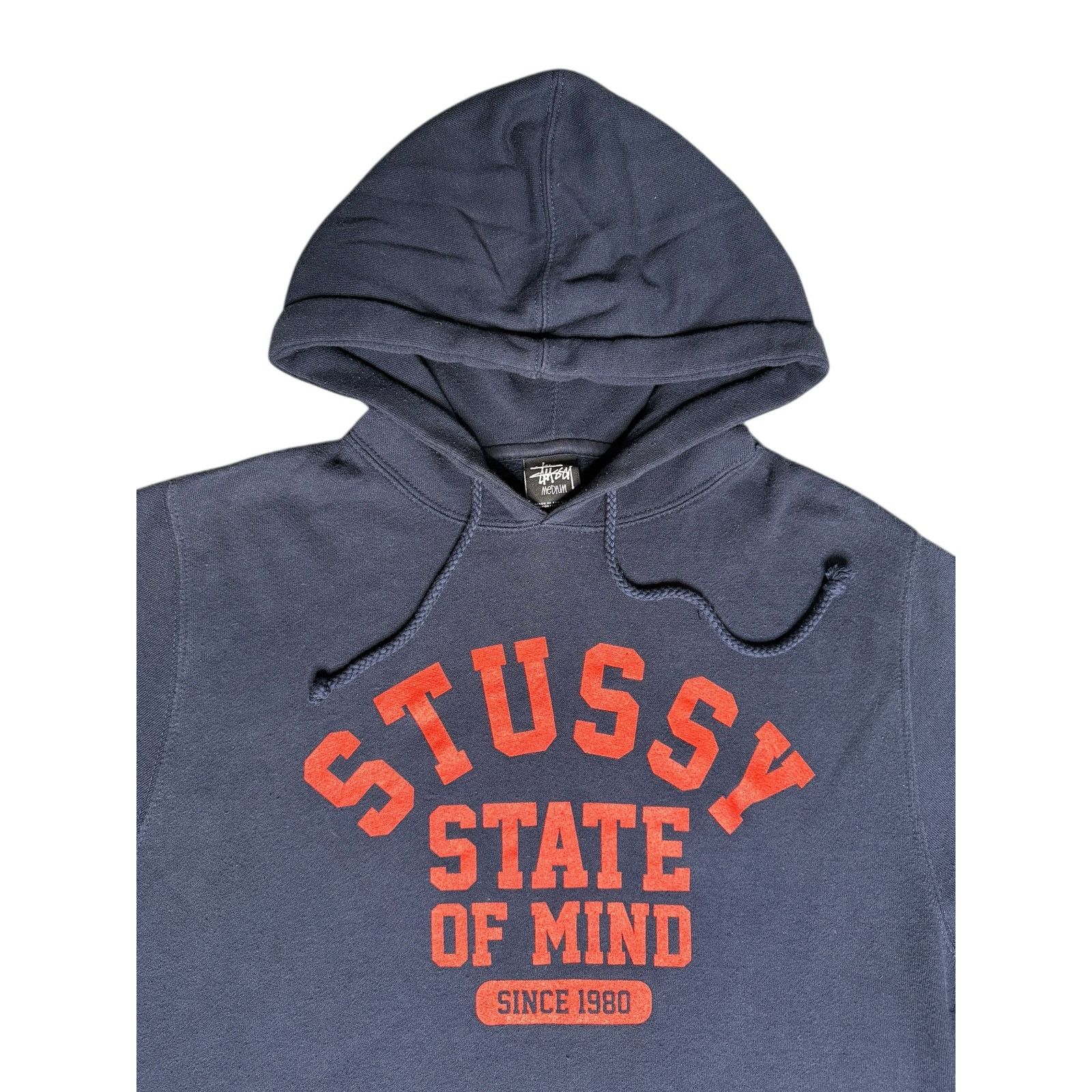 Stussy × Vintage Vintage Stussy State of Mind 1980 Hoodie Size US M / EU 48-50 / 2 - 3 Thumbnail