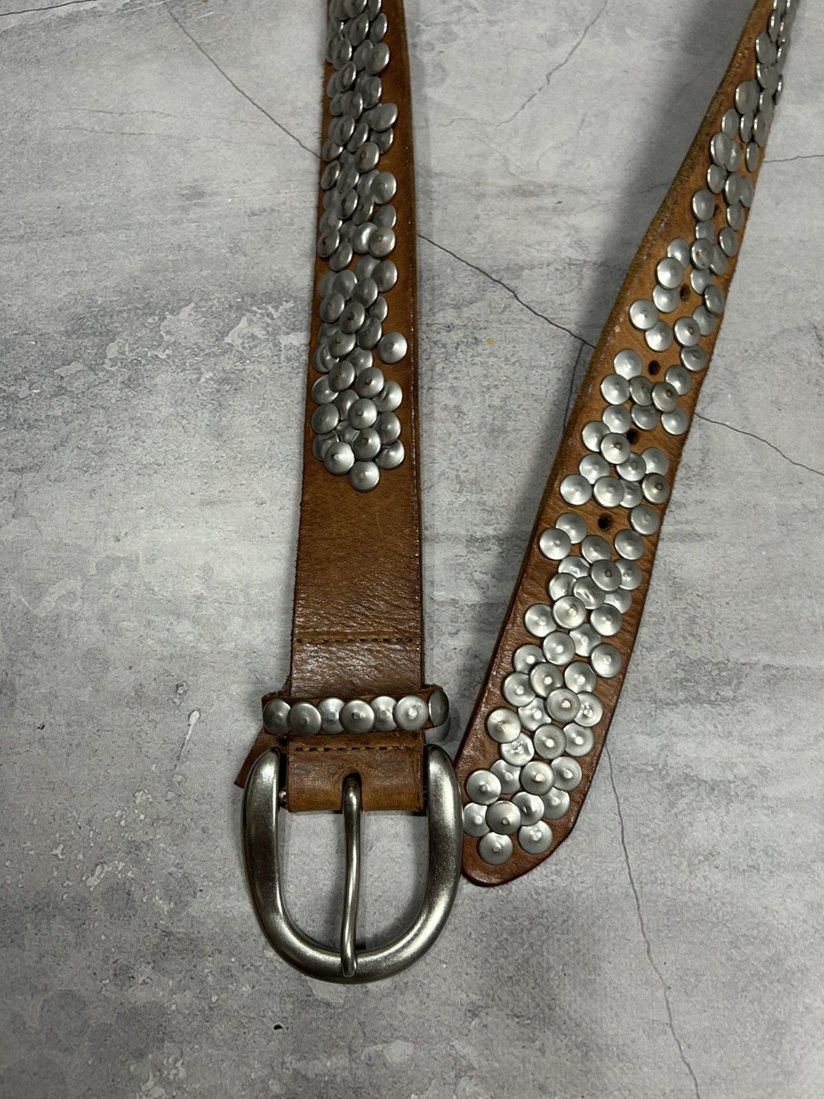 Vintage Vintage Leather Belts Y2K Opium Style Streetwear Rare Size ONE SIZE - 2 Thumbnail