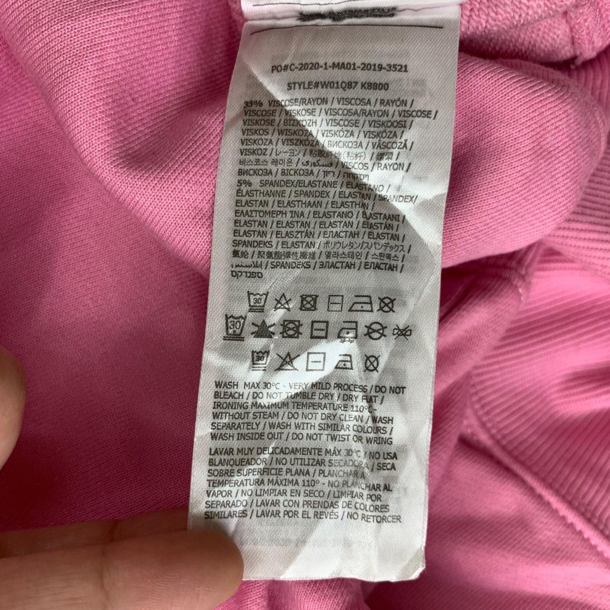 Guess GUESS 1981 Side Tape Pink Crop Top Size S / US 4 / IT 40 - 14 Thumbnail