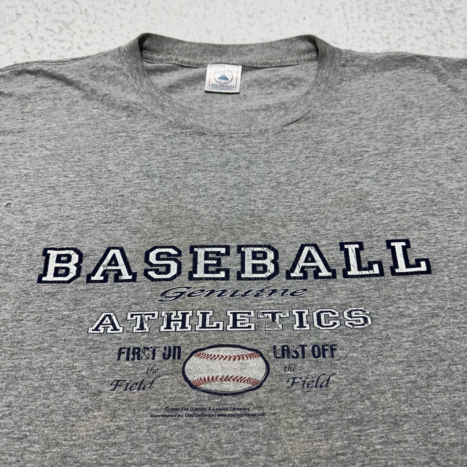 Delta Vintage Delta XL Baseball Genuine Athletics 2000 T Shirt Y2K Size US XL / EU 56 / 4 - 2 Thumbnail