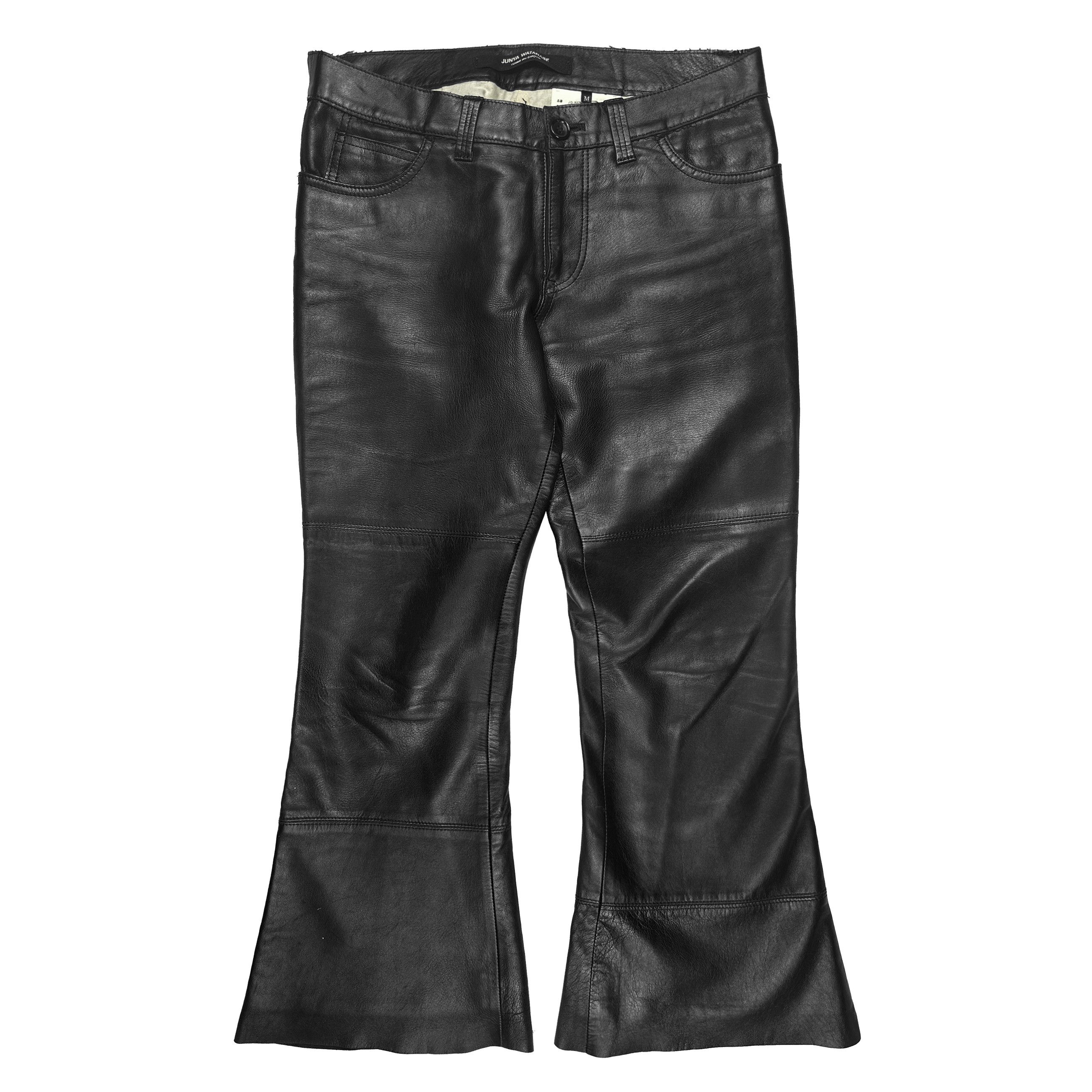 Junya Watanabe AD2002 Flared Leather Pants Size 30" / US 8 / IT 44 - 1 Thumbnail