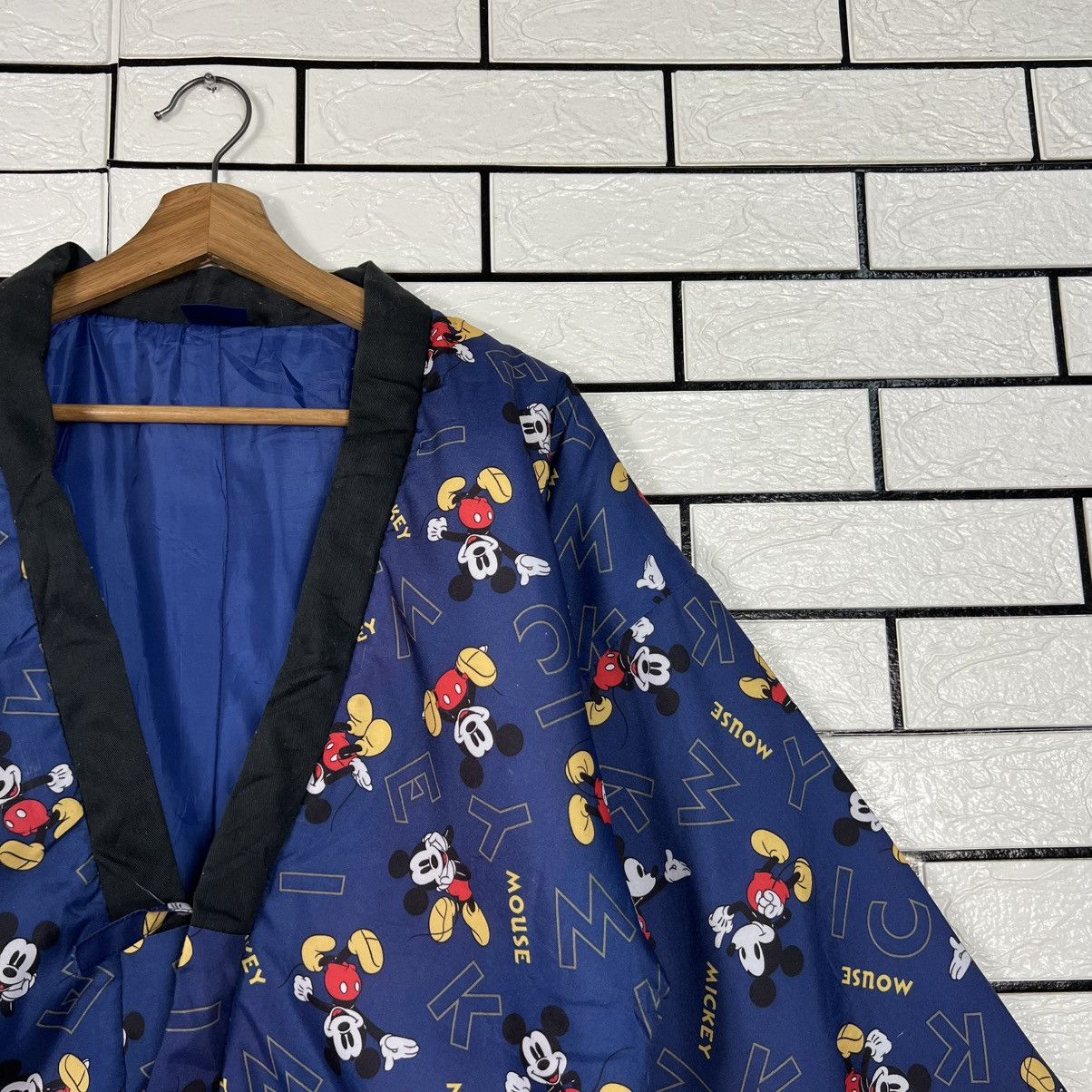 Mickey Mouse DISNEY MICKEY MOUSE All Over Logo Kimono Jacket #4156-C190 Size US M / EU 48-50 / 2 - 4 Thumbnail