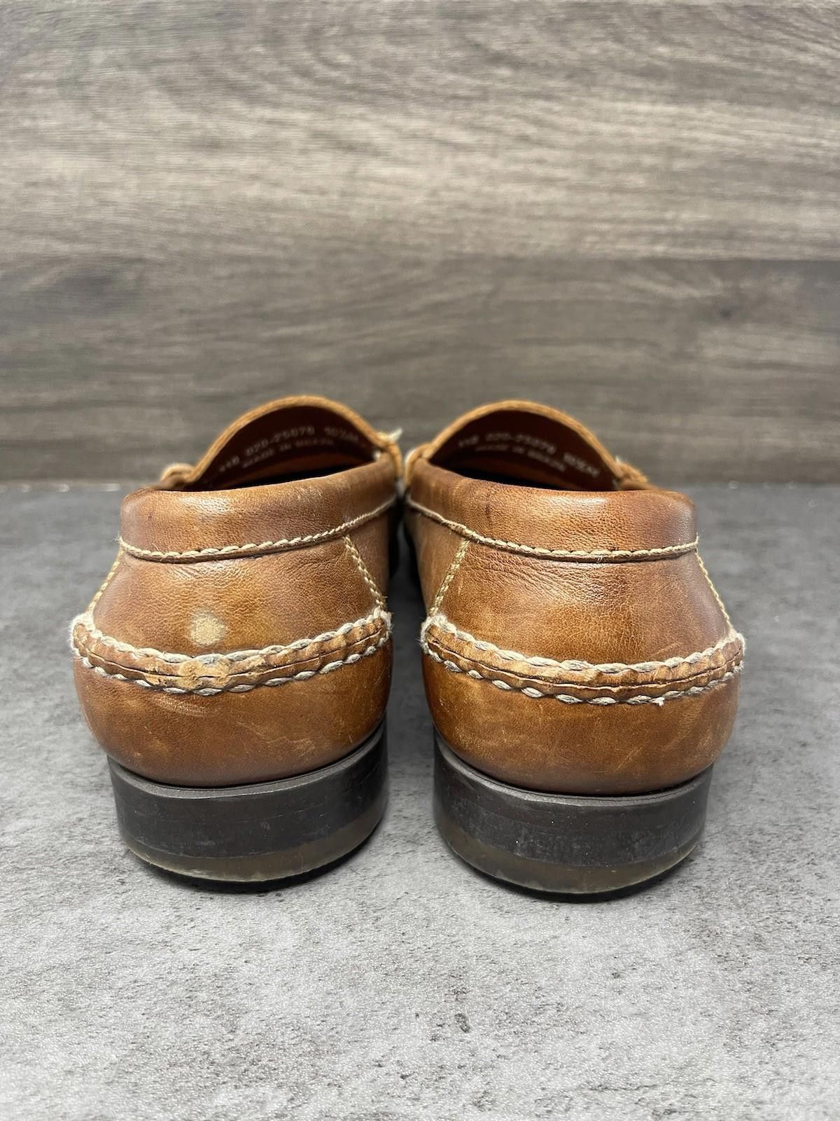 Johnston & Murphy Johnston Murphy Shoes Mens Size 10.5 Brown Leather loafers Size US 10.5 / EU 43-44 - 6 Thumbnail