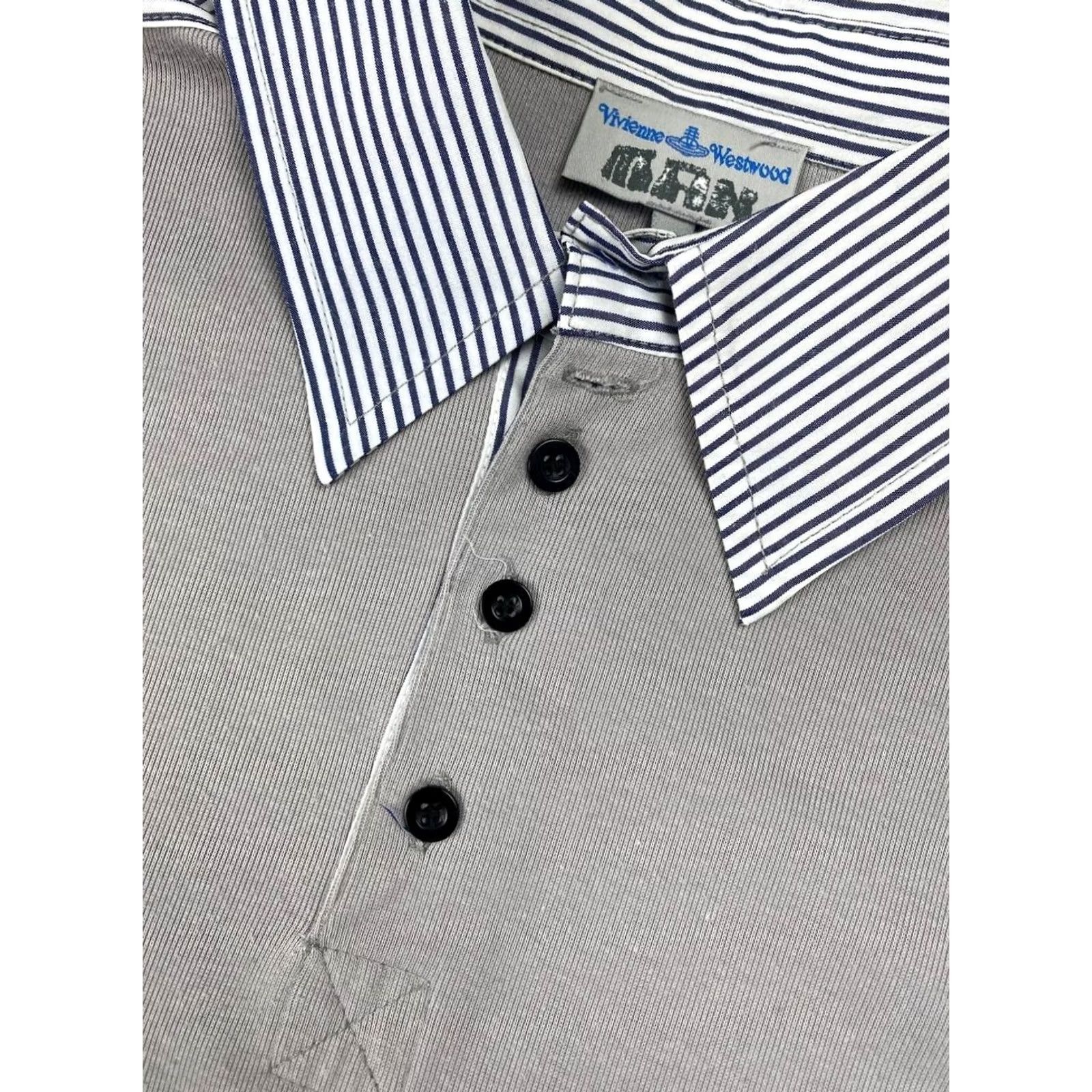 Vivienne Westwood Vivienne Westwood Polo Shirt Logo Mens Size L Gray Size US L / EU 52-54 / 3 - 7 Thumbnail