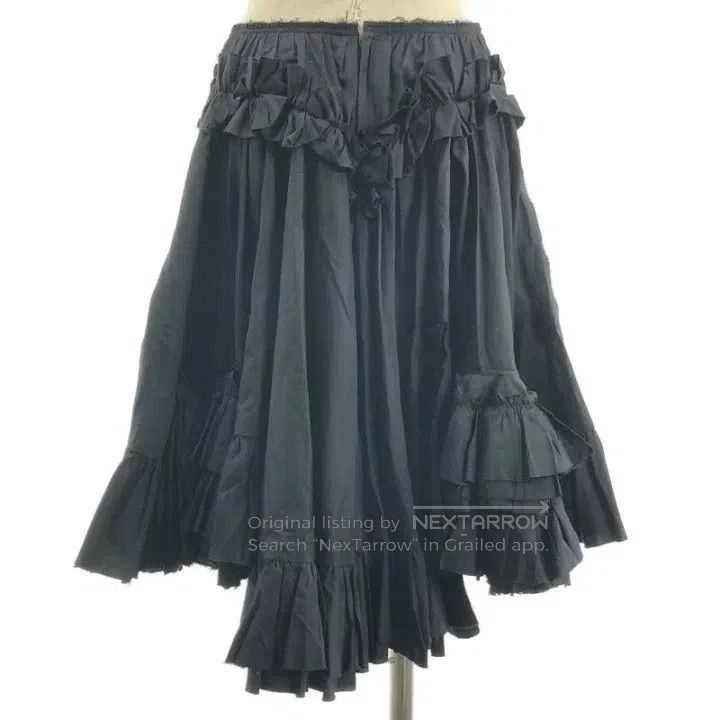 Comme des Garcons Comme Des Garcons size XS Black vintage lace design skirt Size 23" - 2 Thumbnail