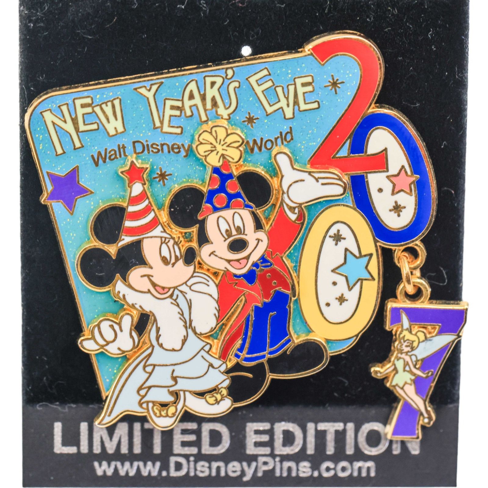 Disney Disney New Year's Eve 2007 Pin Minnie, Tinker Bell LE 6,500 Size ONE SIZE - 2 Thumbnail