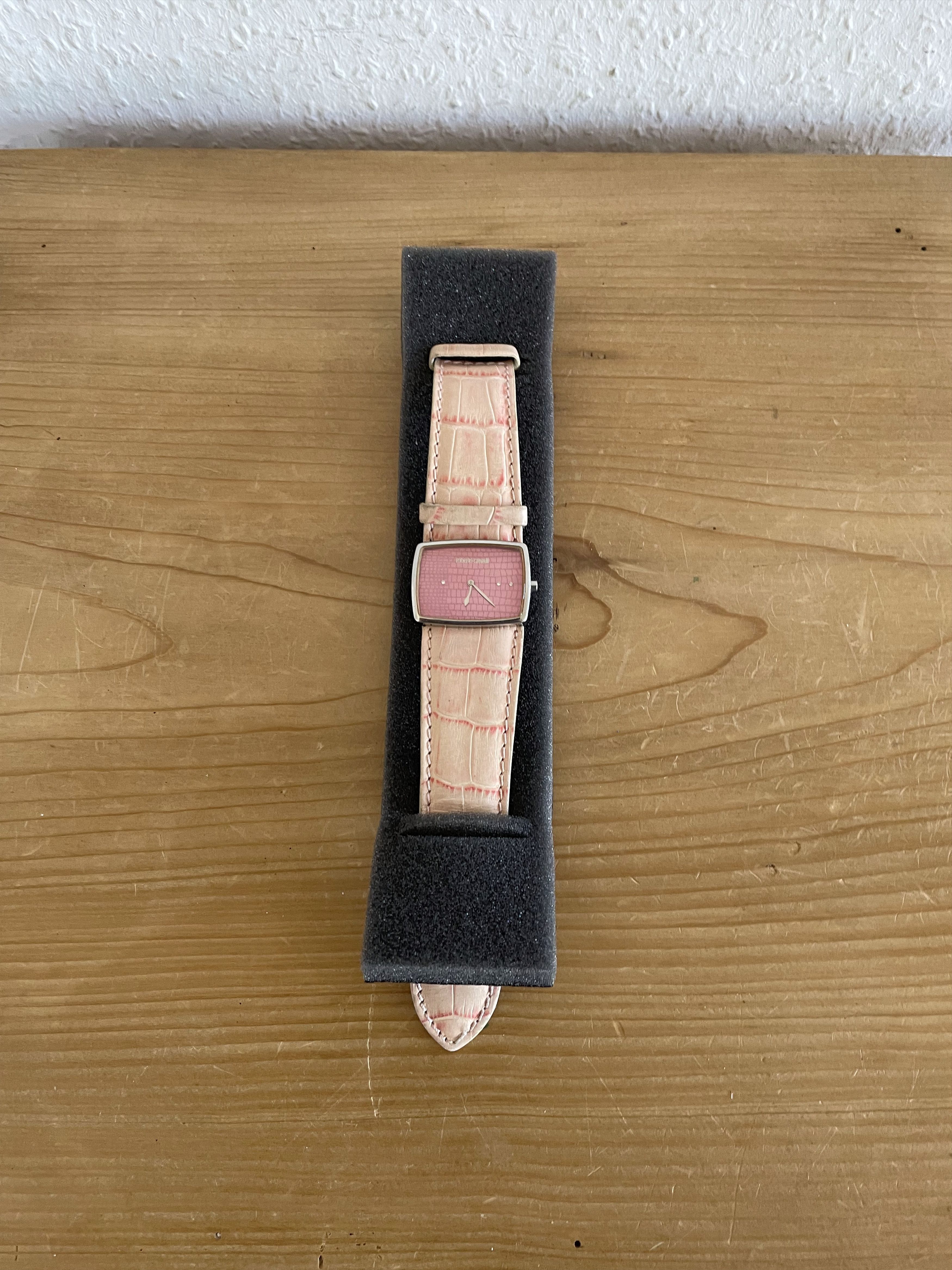 Roberto Cavalli Pink Snakeskin Strap Watch Size ONE SIZE - 2 Thumbnail