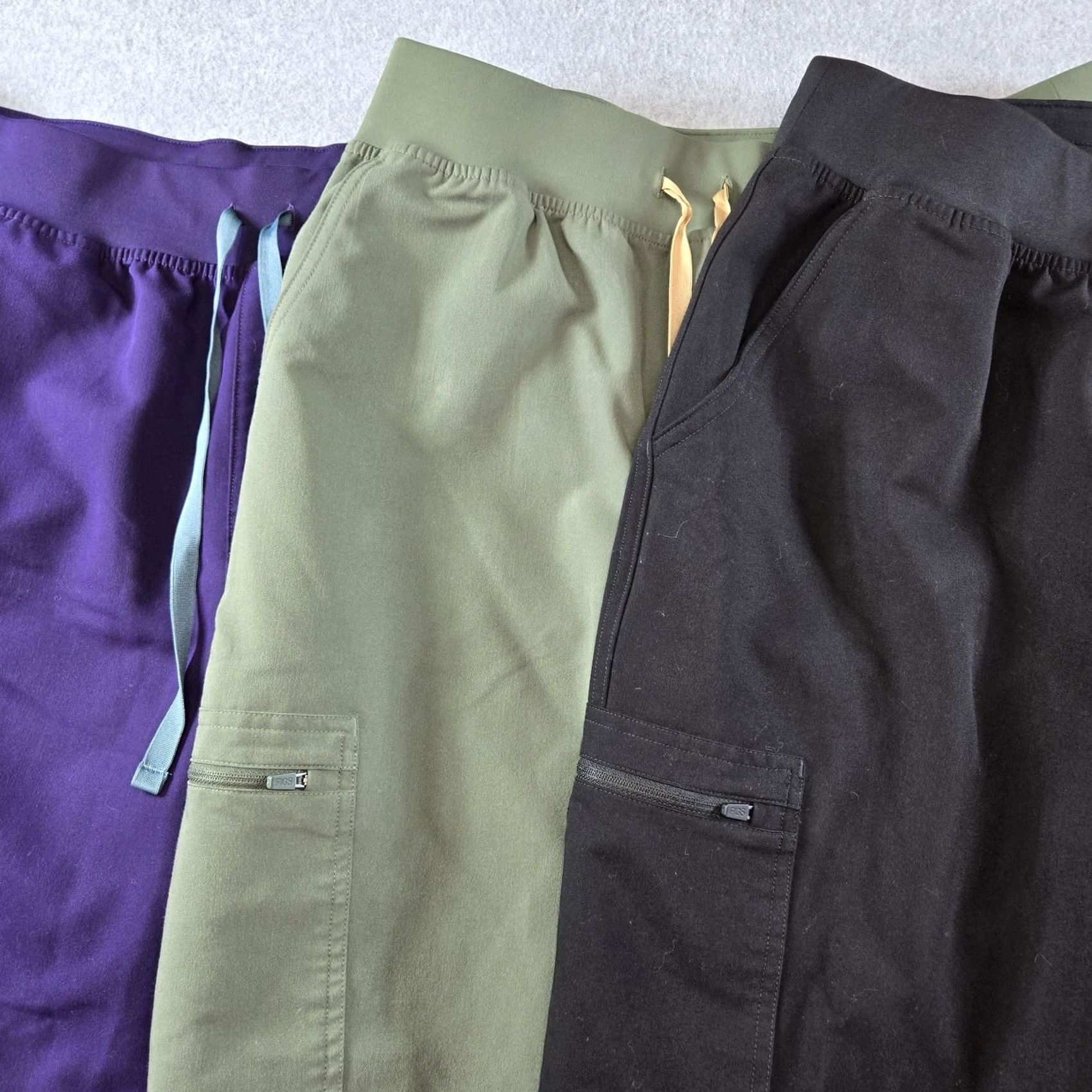 Vintage FIGS Pants Mens 36x32 Purple Cargo Relaxed Knit Polyester Viscose Spandex Size US 33 - 3 Thumbnail