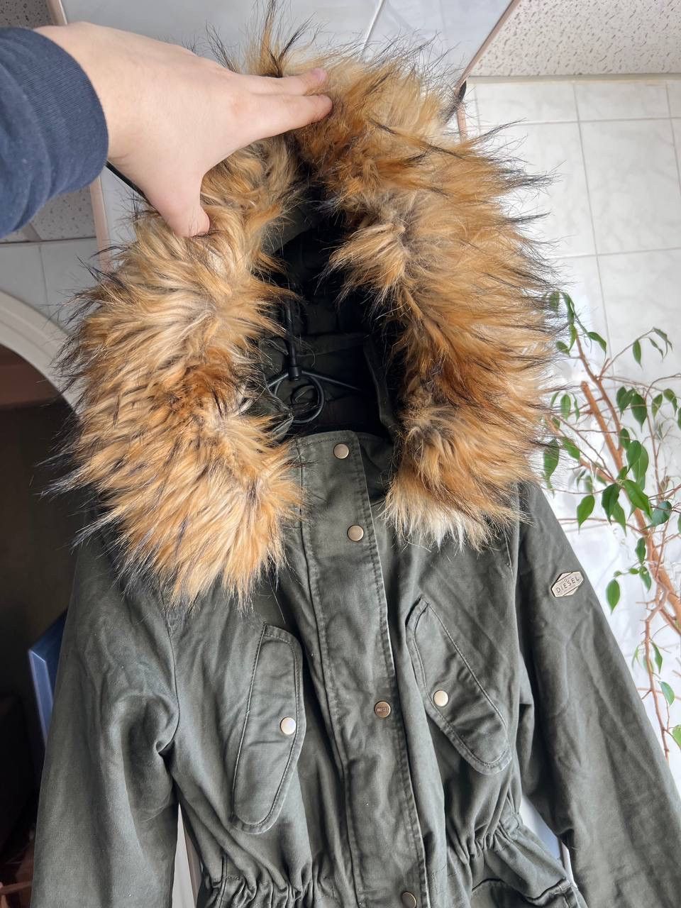 Diesel VINTAGE DIESEL FUR JACKET PARKA OLIVE KHAKI AVANT-GARDE Size M / US 6-8 / IT 42-44 - 21 Thumbnail