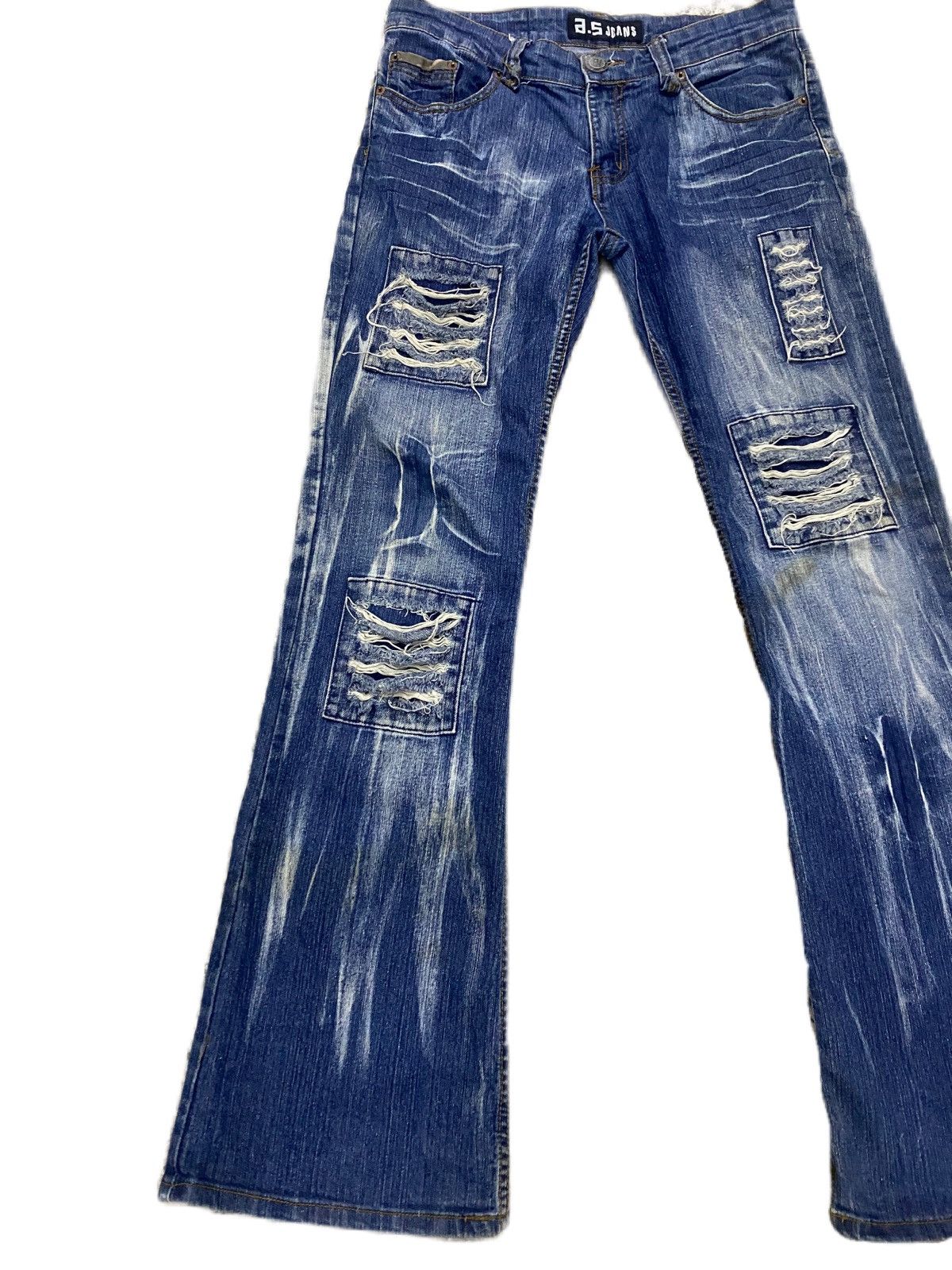 If Six Was Nine SUPER FLARE RIPPED STYLE JEANS A5 JIMMY HENDRIX STYLE RARE Size US 34 / EU 50 - 1 Thumbnail