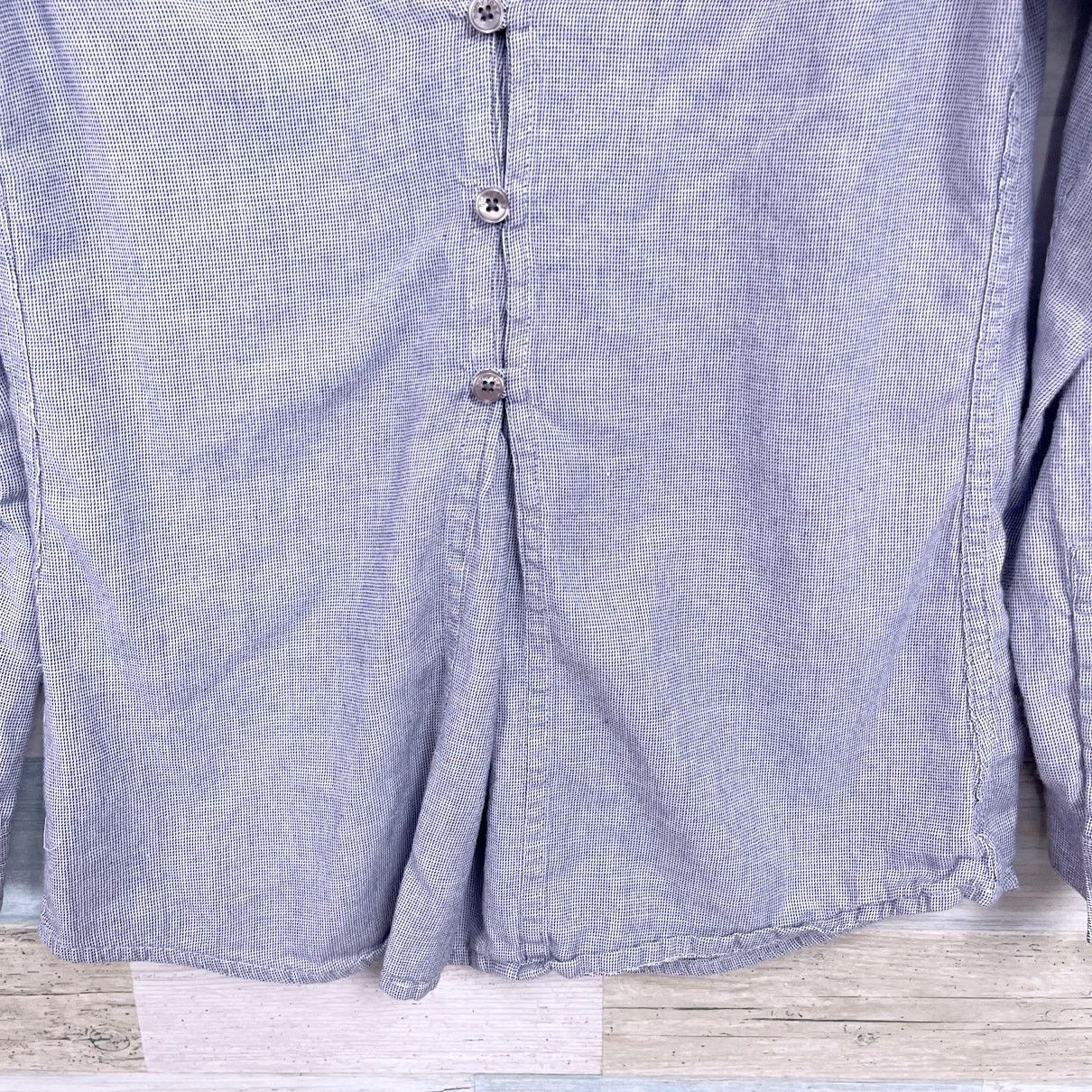 Other Horny Toad & Co Dobby Cinch Shirt Blue Organic Womens S Size S / US 4 / IT 40 - 5 Thumbnail