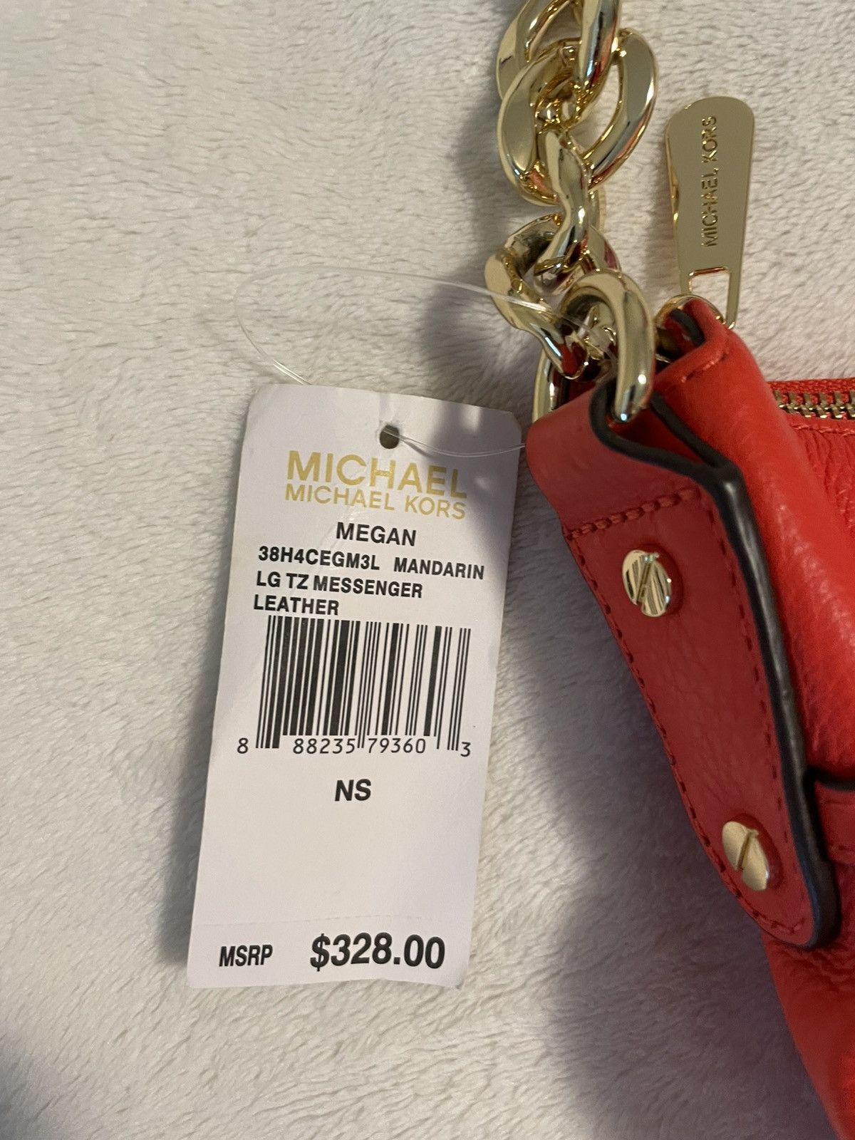 Michael Kors Michael Kors MEGAN Mandarin Lg Messenger Bag Size ONE SIZE - 3 Thumbnail