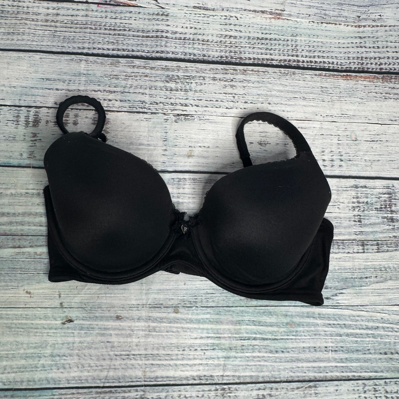 Victoria's Secret Victoria's Secret Lightly Lined Smooth Demi Bra Black 32DD Size ONE SIZE - 2 Thumbnail