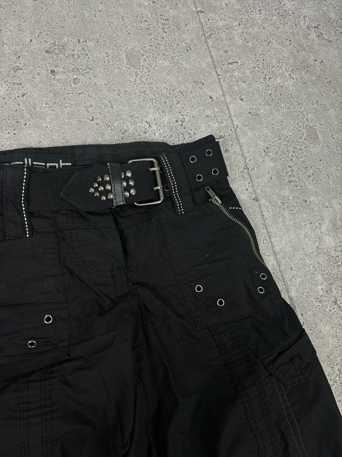 If Six Was Nine × Japanese Brand Japanese 00s Nylon Wideleg MultiPocket Pants Y2K Avant Garde Size US 32 / EU 48 - 6 Thumbnail