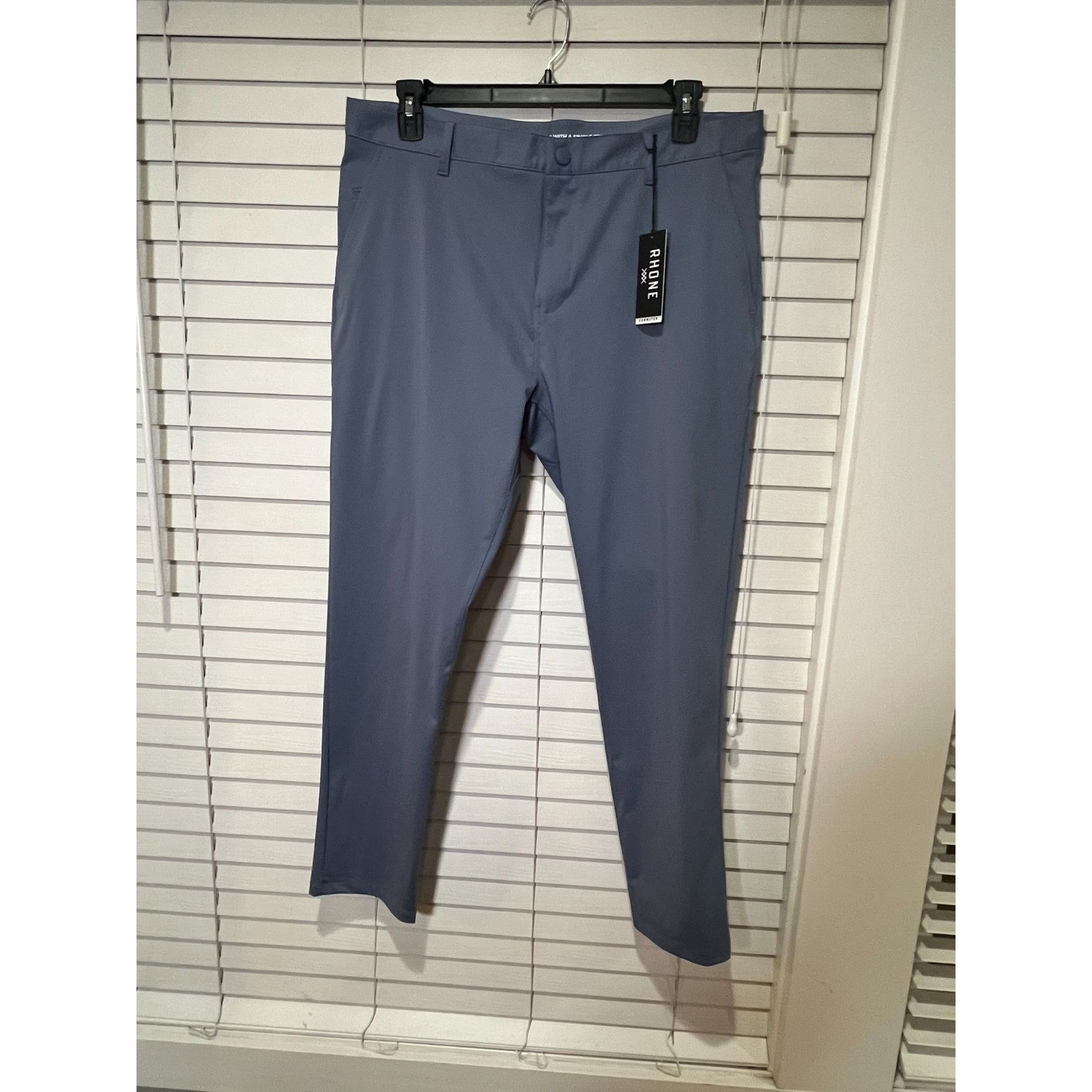 image of Rhone Mens Commuter Pants - Size 38X30 in Blue
