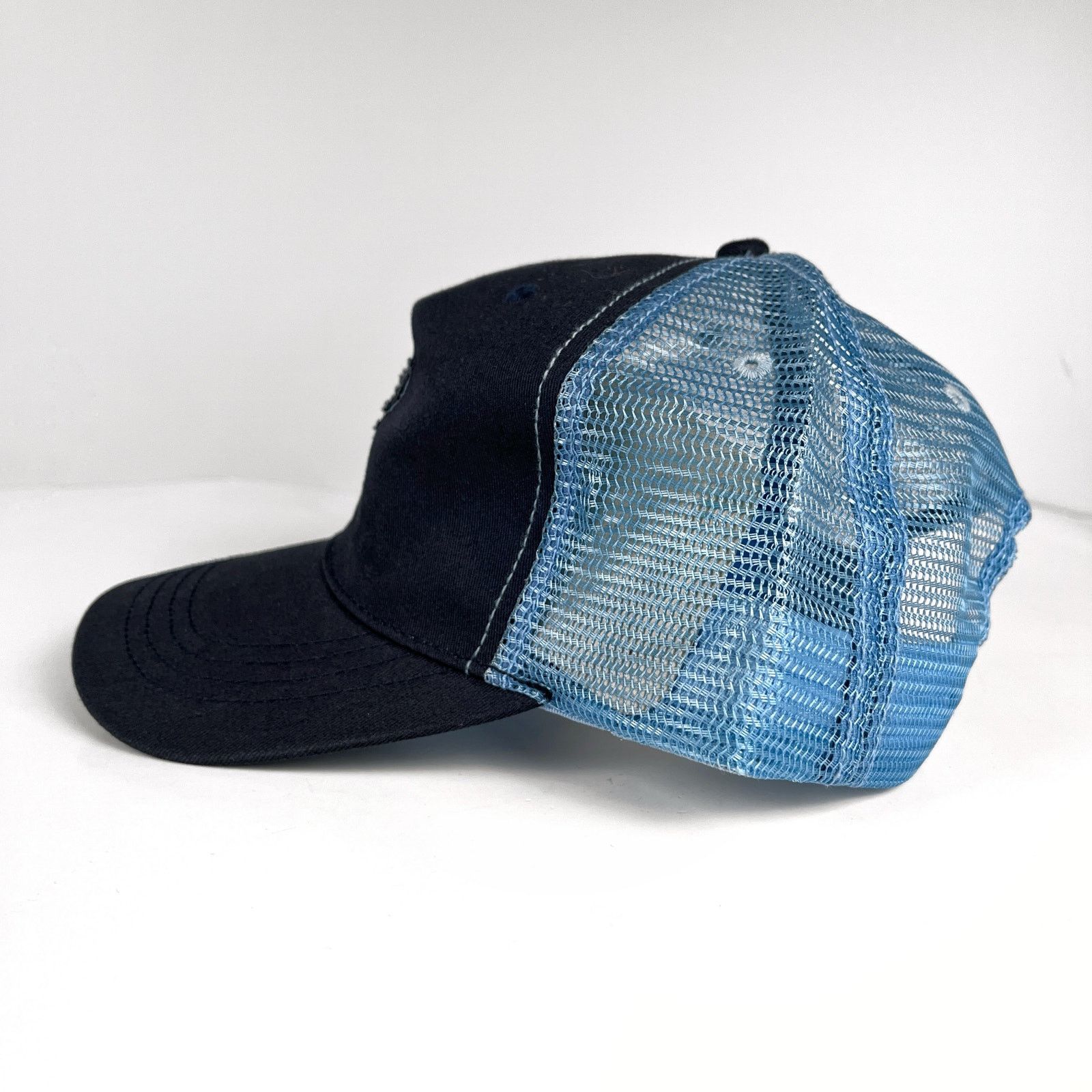 NWT Vintage Y2K Playboy Bunny Blue Trucker Hat Cap Headwear New With Tags Pleasures x Playboy Mens Bunny Trucker Hat  main image 2