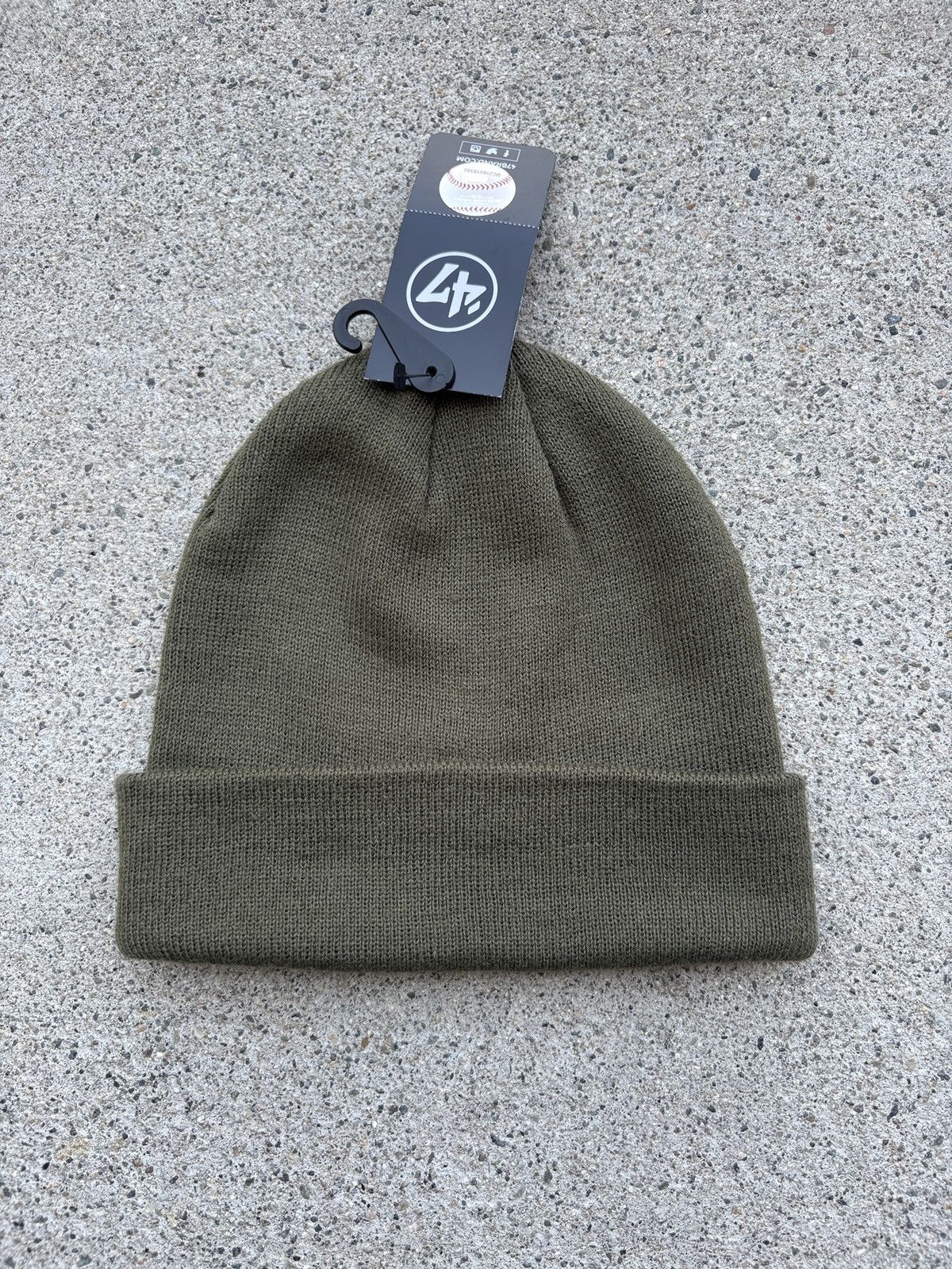 47 Brand × Los Angeles Apparel × MLB DS 47’ Brand Los Angeles Dodgers Olive Snow Knitted Beanie Size ONE SIZE - 2 Thumbnail