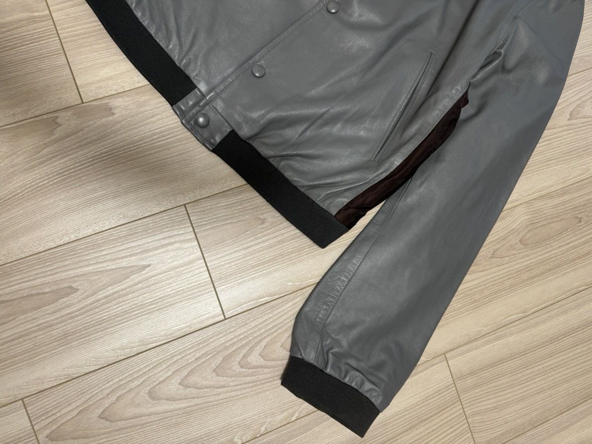 Yohji Yamamoto Yohji Yamamoto Pour Homme SS2001 Lamb Leather Varsity Jkt Size US M / EU 48-50 / 2 - 10 Thumbnail