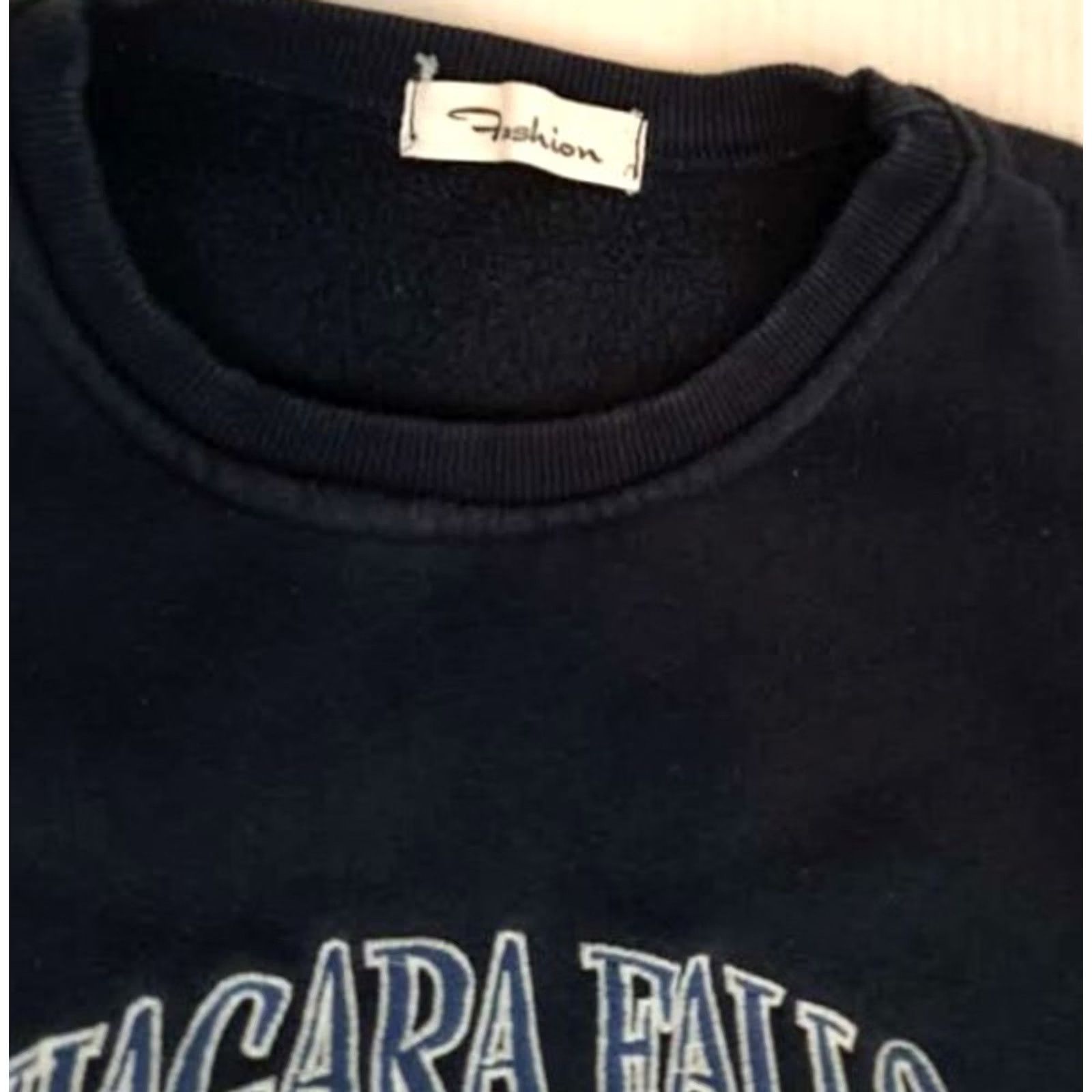 Vintage VINTAGE Niagara Falls Canada Embroidered Woman Sweatshirt with Pockets Blue S Regular Woman Pullover Parks Canada 100% Cotton Long 22in Size S / US 4 / IT 40 - 4 Thumbnail