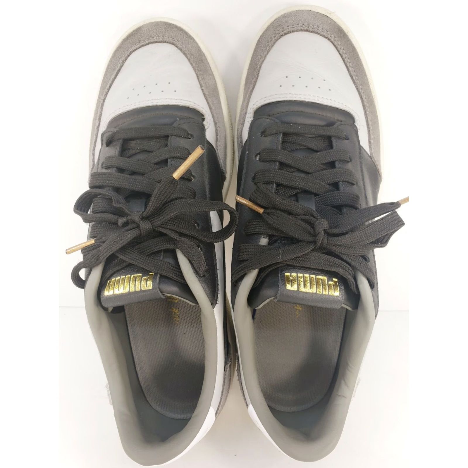 Puma PUMA Ralph Sampson Sneakers Men's 8M Lace Up White Black Leather Mr Basketball Shoes} Size US 7 / EU 40 - 7 Thumbnail