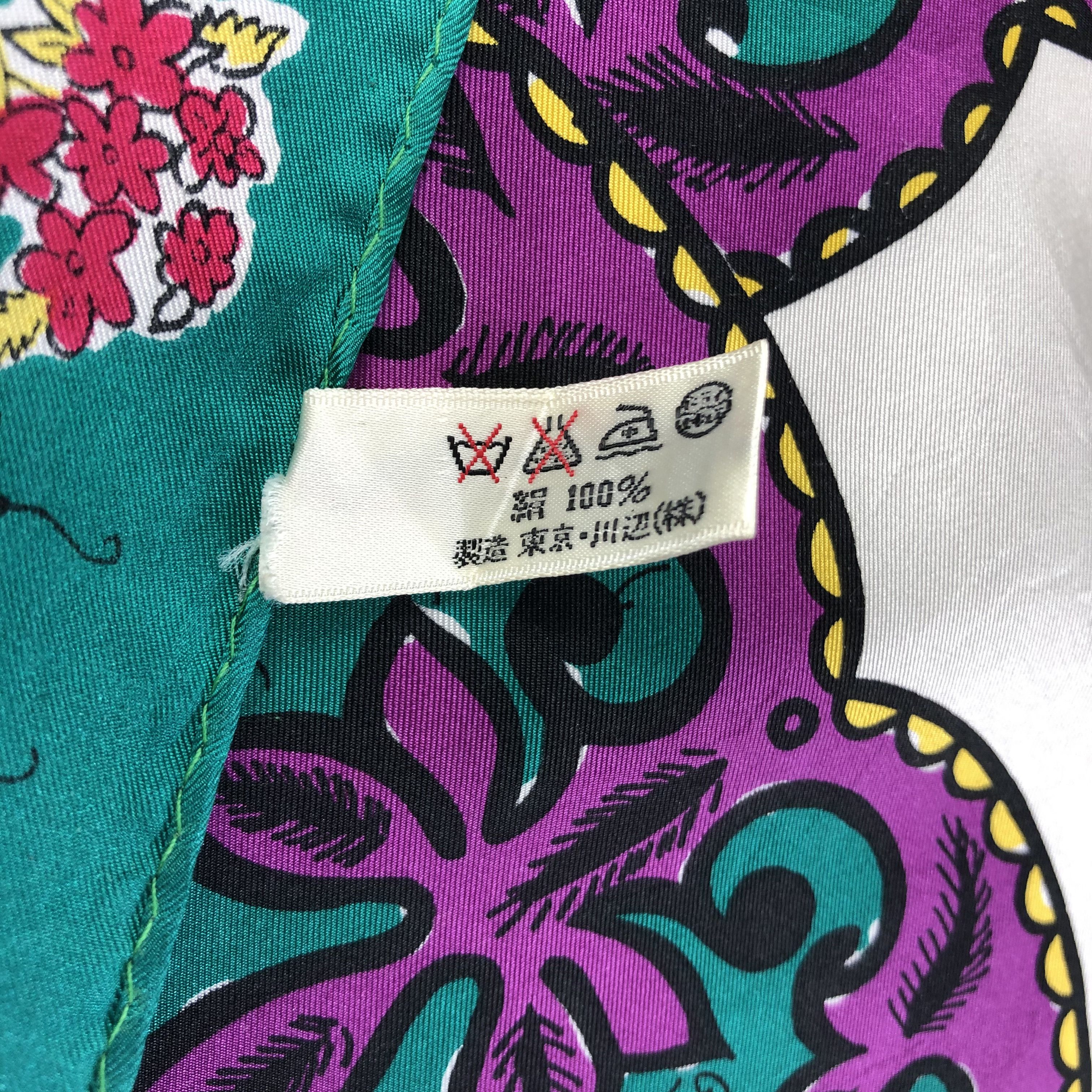 Michiko Koshino London × Vintage Vintage Michiko Koshino London Silk Scarf Size ONE SIZE - 7 Thumbnail