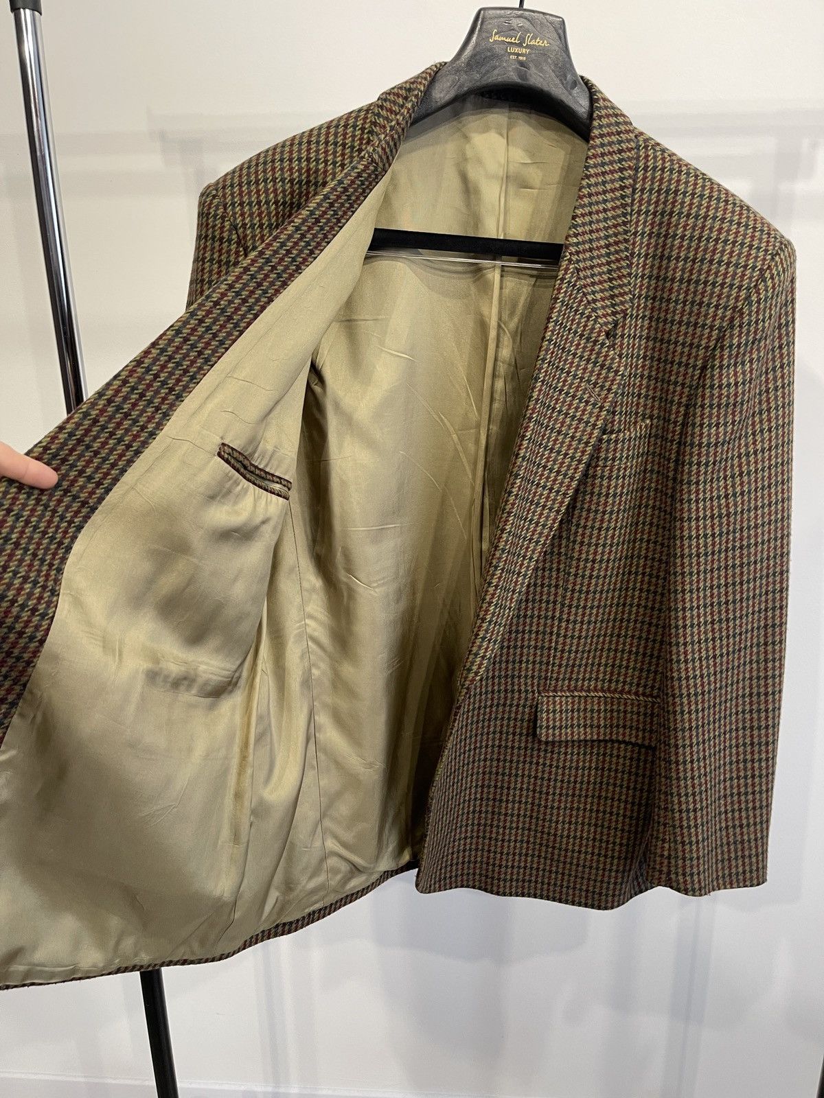 Vintage Vintage blazer wool classic jacket sport coat beyeler rare Size 48R - 6 Thumbnail