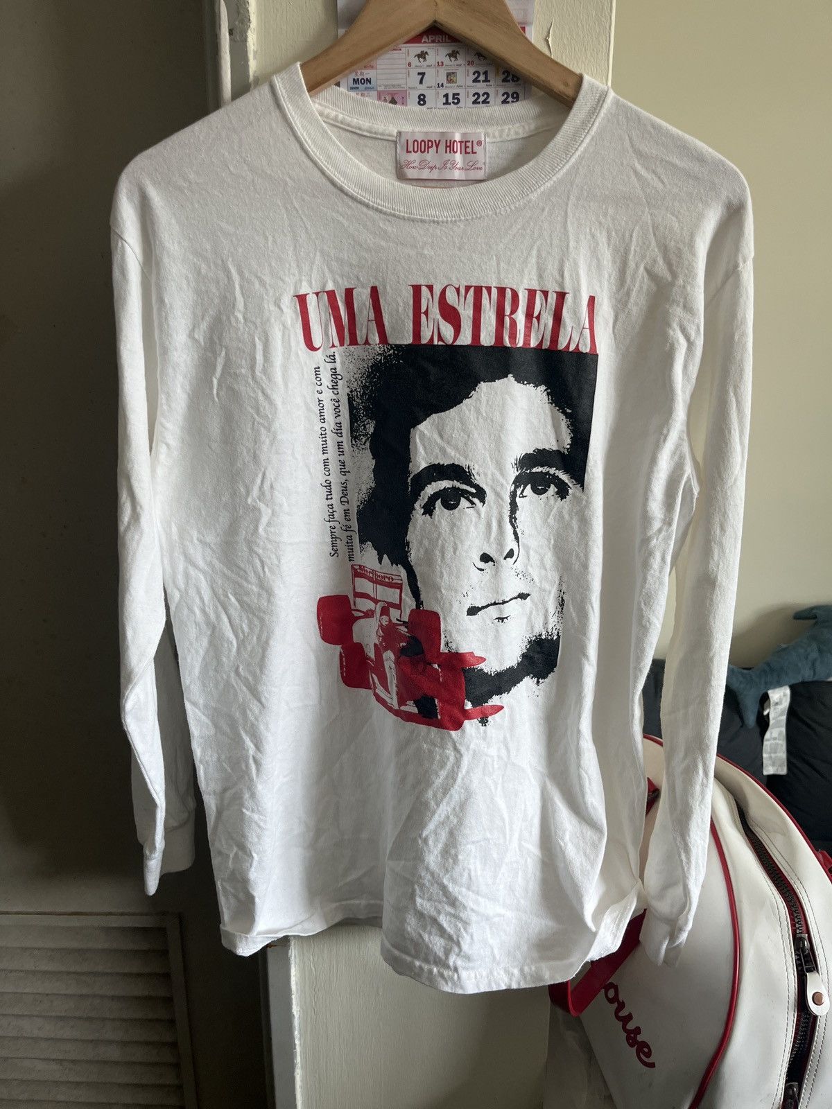 Vintage Rare Vintage Loopy Hotel Long Sleve Shirt Aryton Senna Size US M / EU 48-50 / 2 - 1 Thumbnail