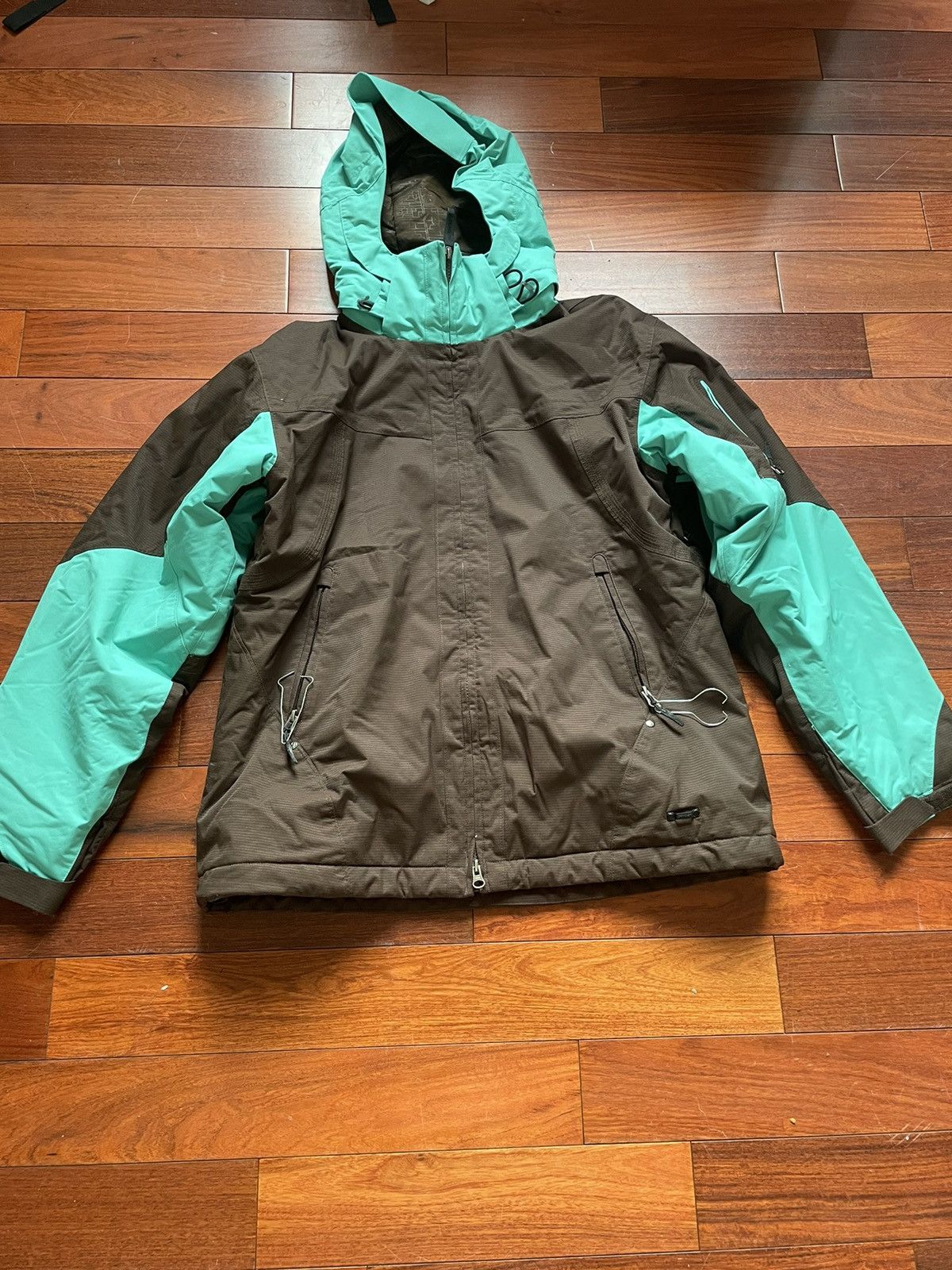 Spyder Green and Brown Ski Jacket