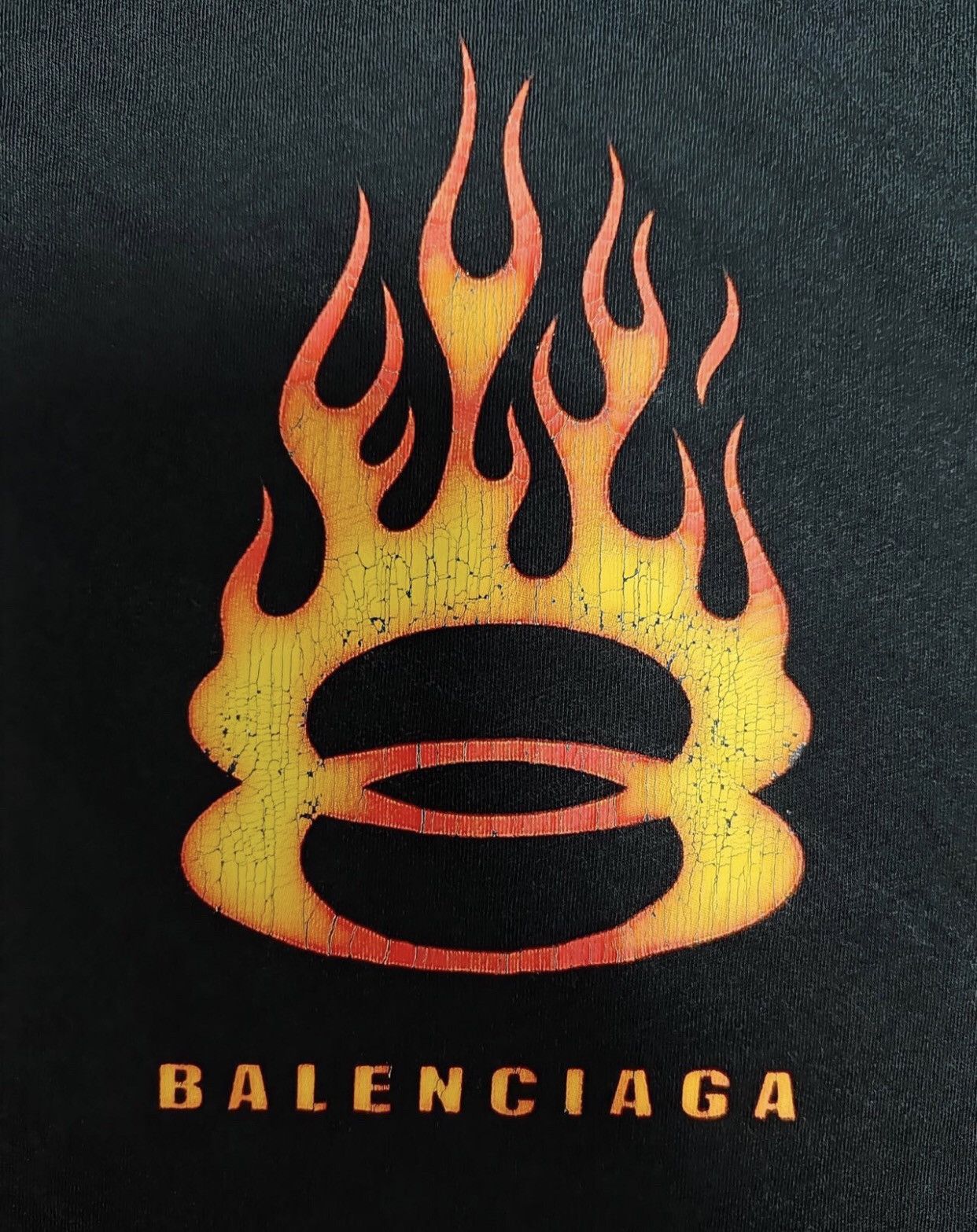 Balenciaga Balenciaga 24Fall Double Ring Flame long sleeved T-shirt Size US S / EU 44-46 / 1 - 3 Thumbnail