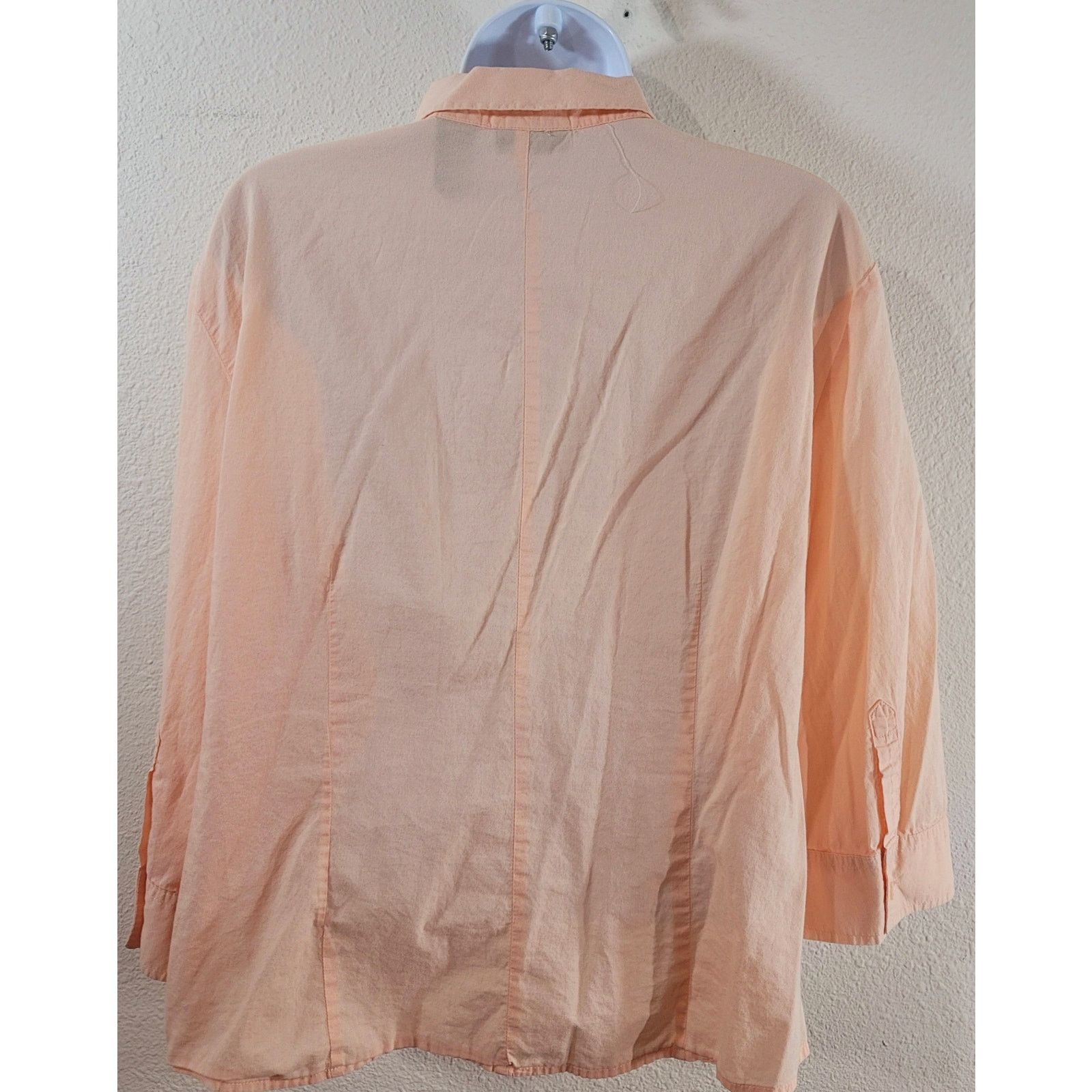 Other New York & Company Orange Embroidered Flower Button Top XL Size XL / US 12-14 / IT 48-50 - 3 Thumbnail