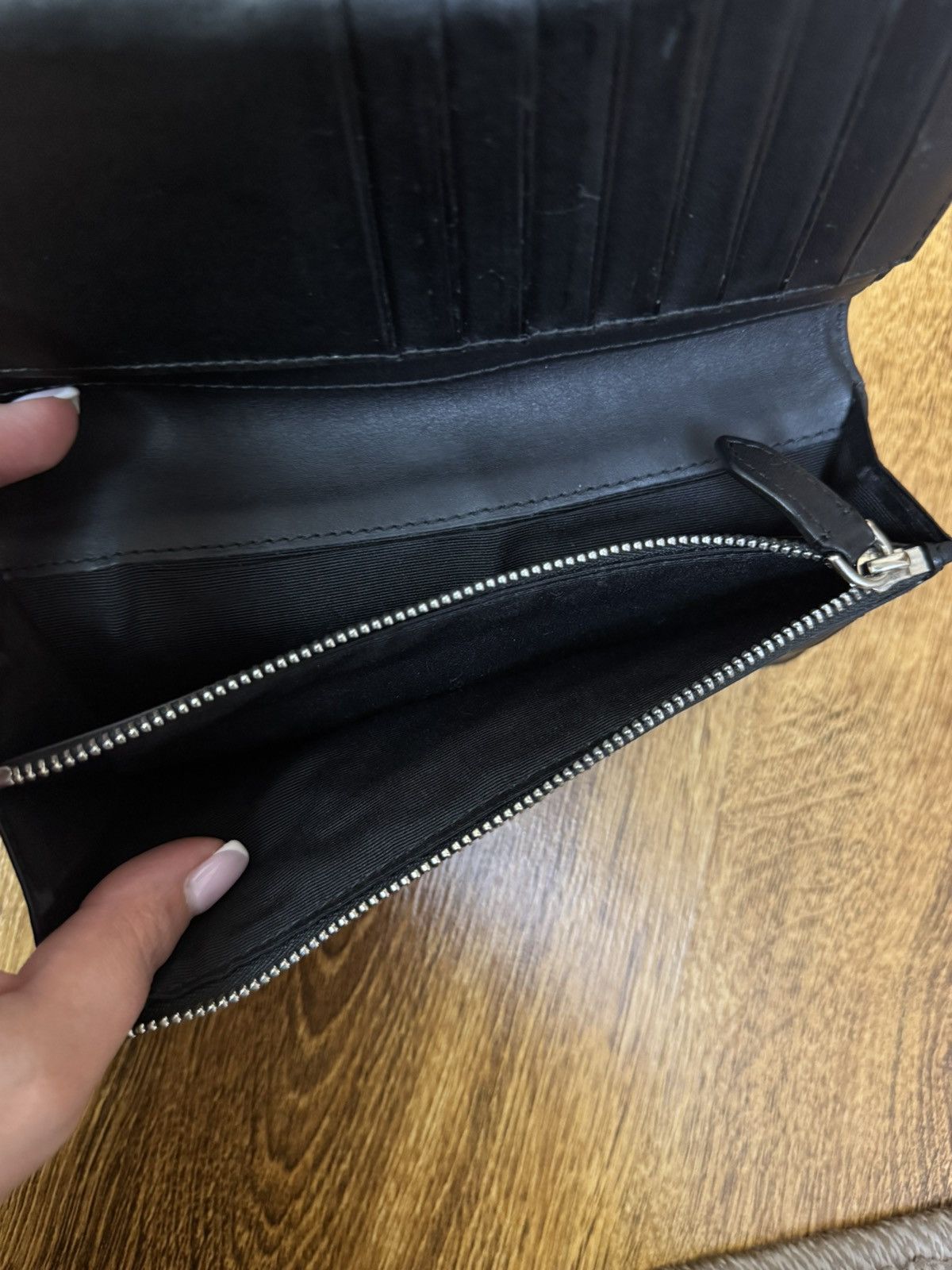 Burberry BURBERRY BIFOLD LEATHER BLACK-GRAY LARGE WALLET FULL SET Size ONE SIZE - 19 Thumbnail