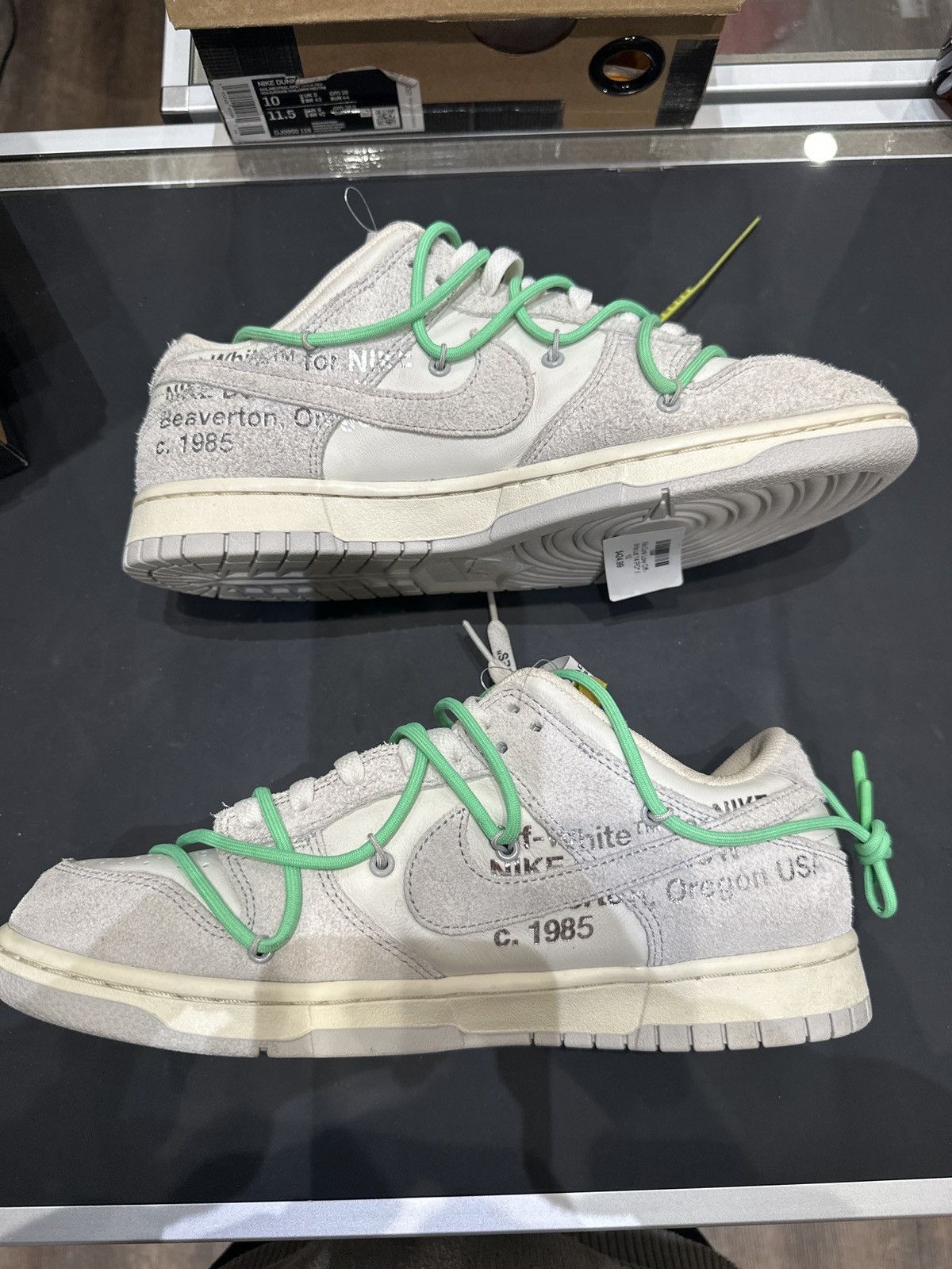 Nike × Off-White Nike Off-White Dunk Low Lot 14 Size US 10 / EU 43 - 2 Thumbnail
