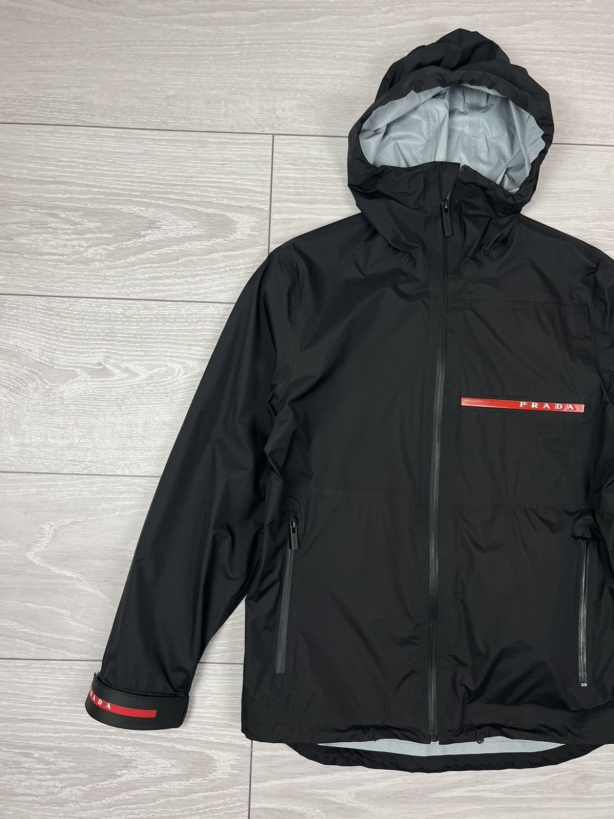 Prada Prada Linea Rossa Black Red Tab Ski Jacket Womens XS Size XS / US 0-2 / IT 36-38 - 3 Thumbnail