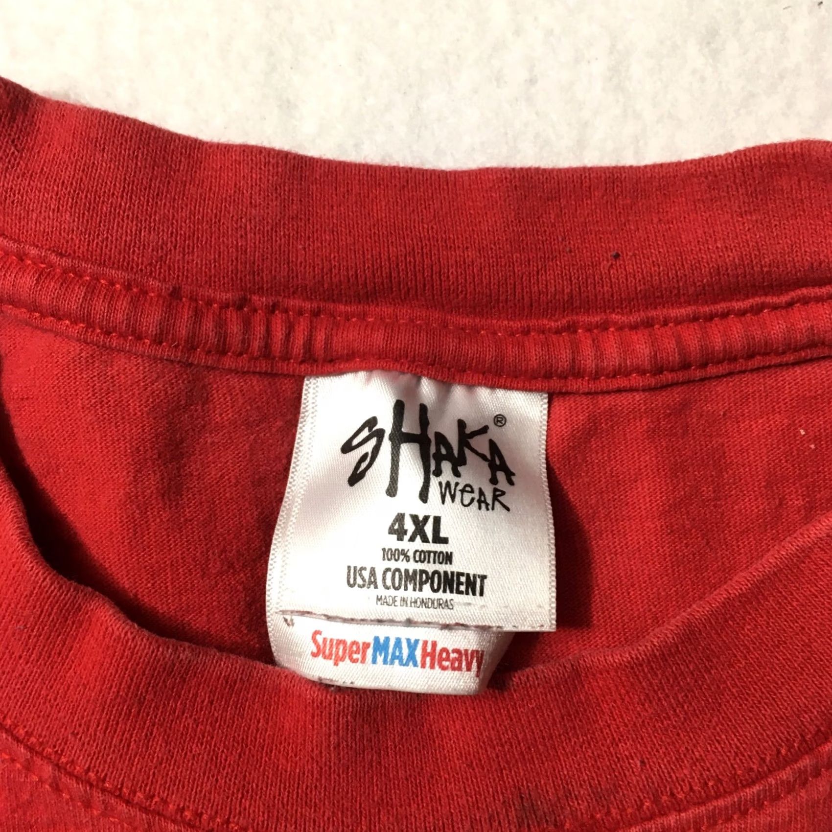 Vintage 4XL Graphic Shirt loyalty blood family Heavyweight red Shaka wear Size US XXL / EU 58 / 5 - 3 Thumbnail