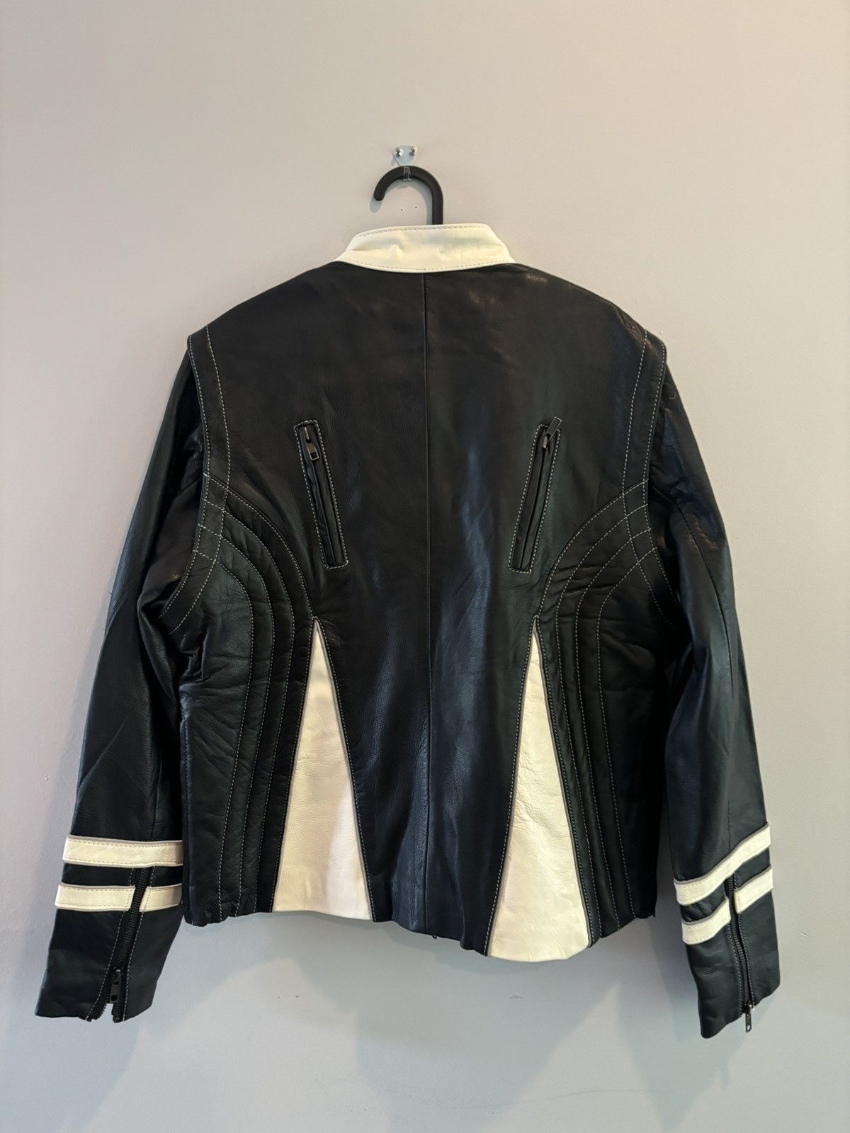 Vintage Vintage Leather Jacket/Vest Detachable Motorcycle Apparel Size US L / EU 52-54 / 3 - 11 Thumbnail