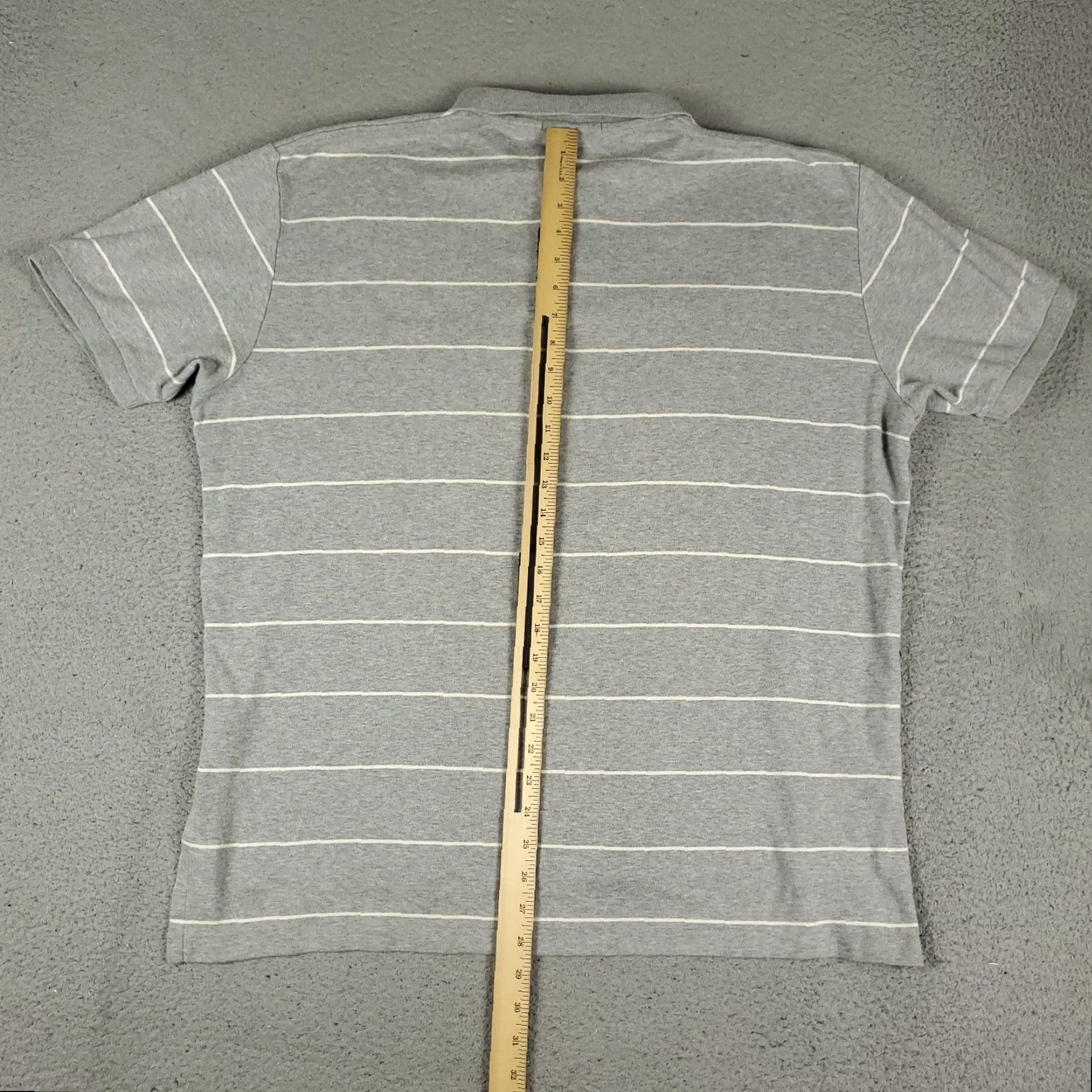 Ralph Lauren Ralph Lauren Polo Shirt Mens XL Gray Striped Polo Shirt Casual Short Sleeve Men XL Gray Striped Polo Shirt Size US XL / EU 56 / 4 - 4 Thumbnail