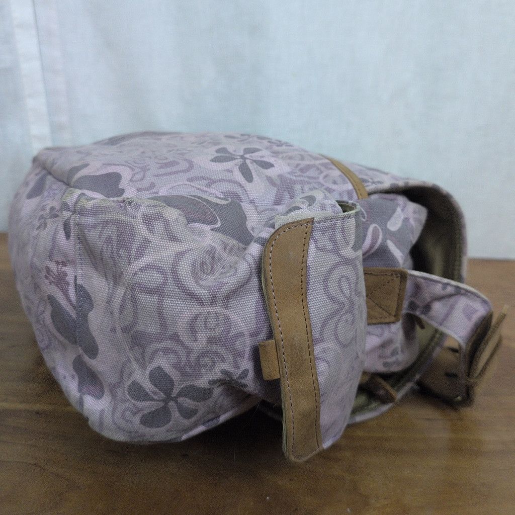 L.L. Bean × Vintage LL Bean Y2K-ish Tropical Floral & Leather Messenger Bag Size ONE SIZE - 5 Thumbnail