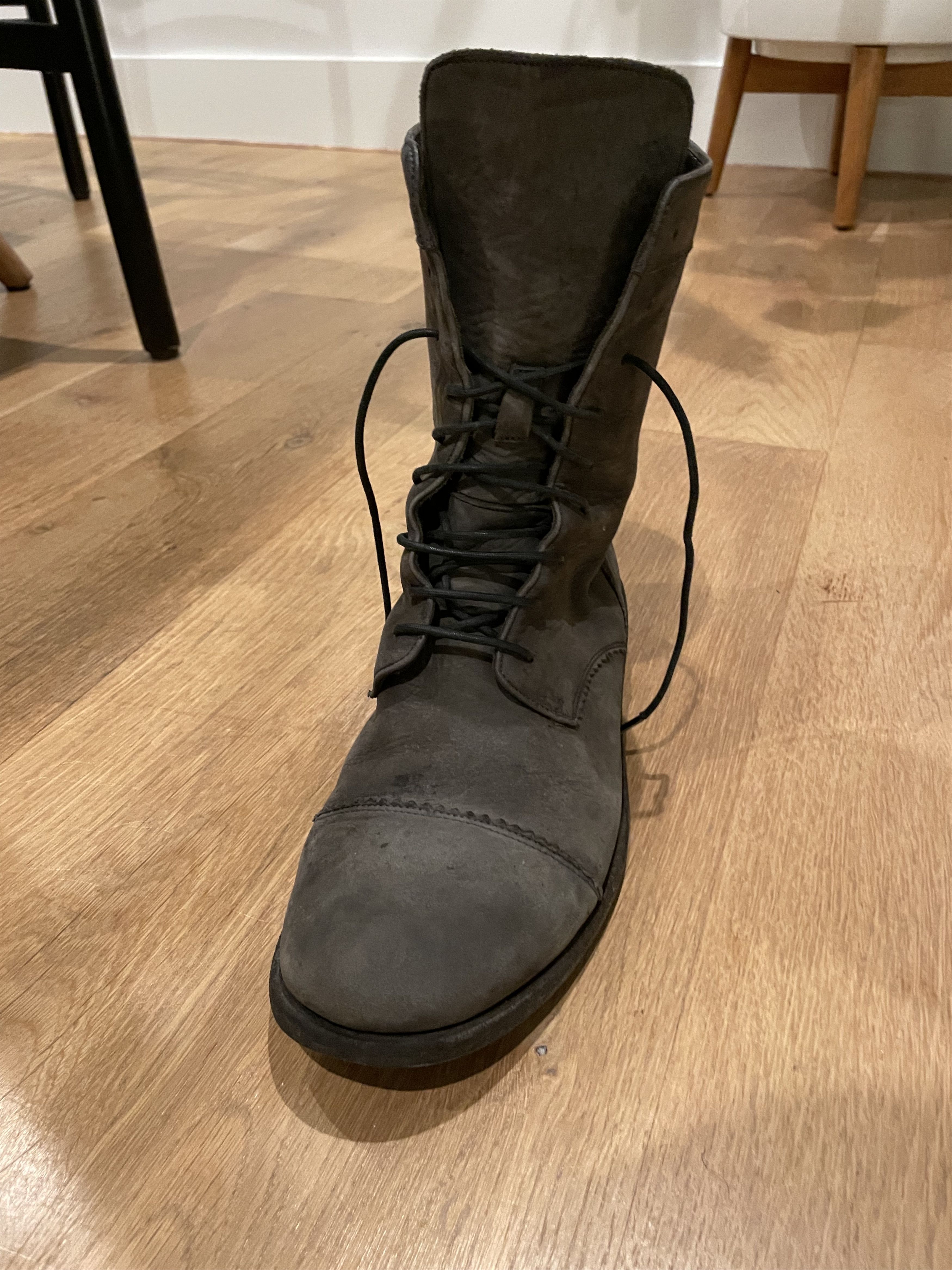 Billy Reid Billy Reid suede gray lace-up boots Size US 10.5 / EU 43-44 - 2 Thumbnail
