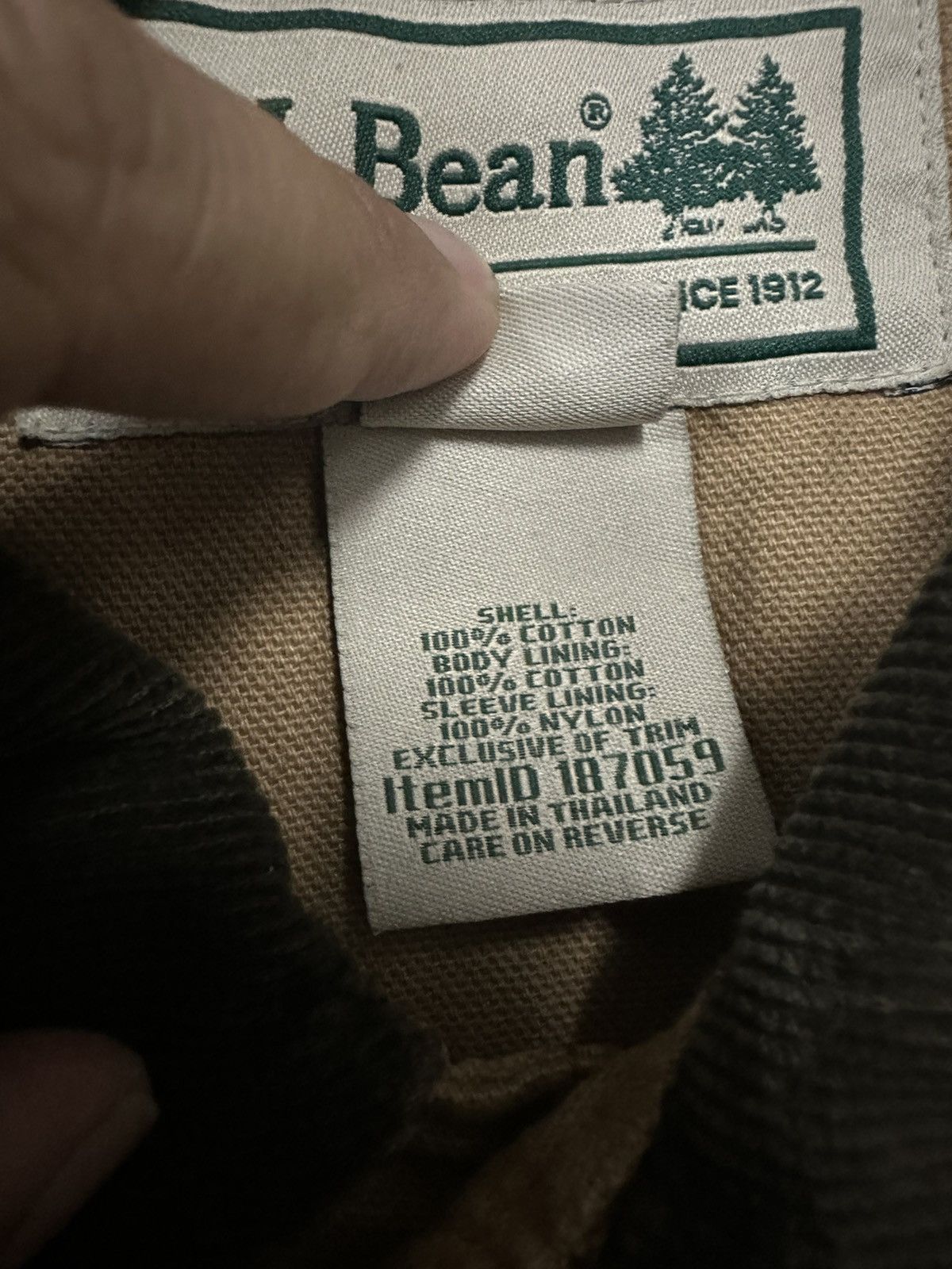 L.L. Bean Vintage L.L Bean Hunting Canvas Jacket Design Size US L / EU 52-54 / 3 - 4 Thumbnail