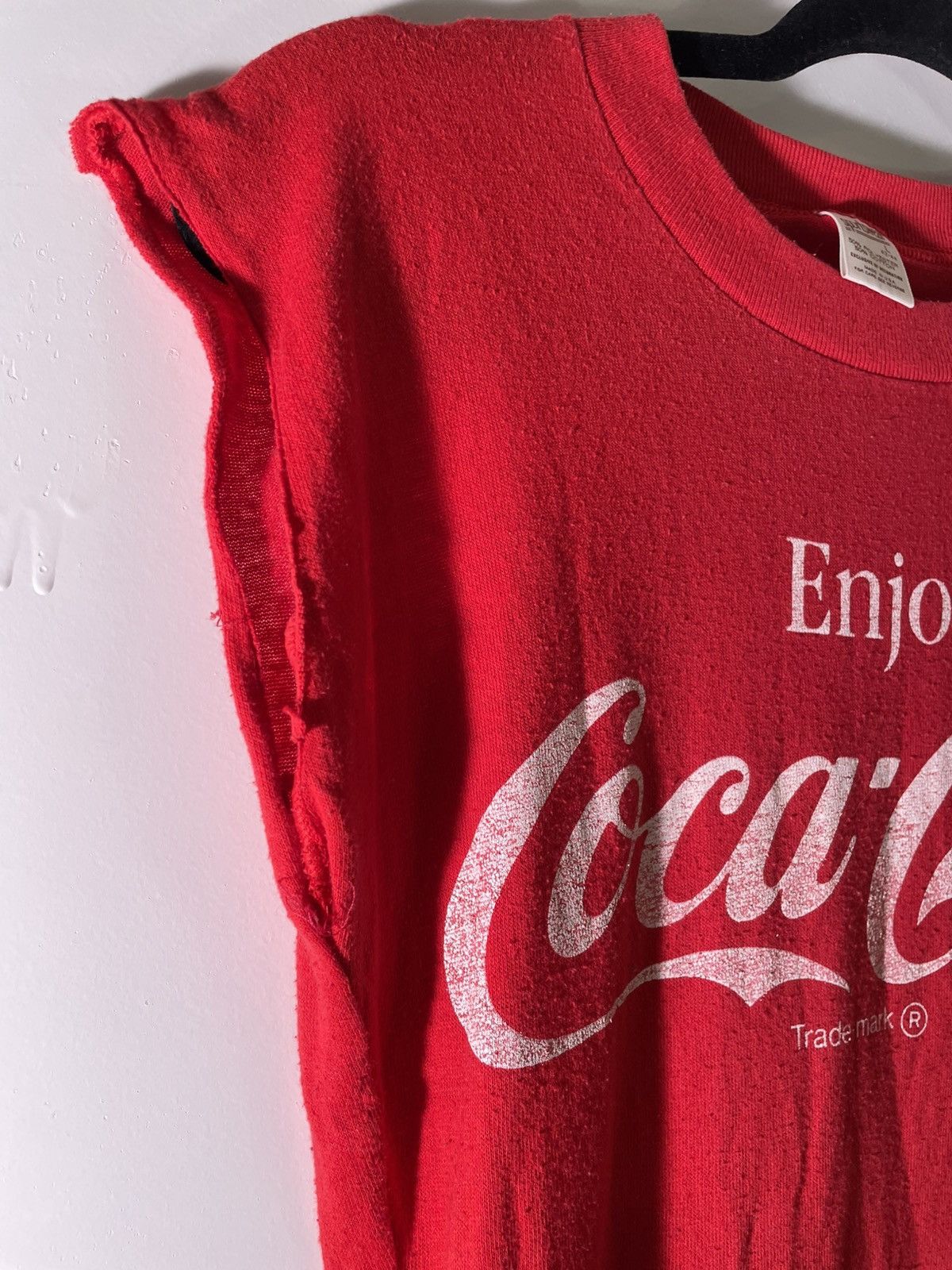 Vintage 80’s Vintage 1987 Coca Cola Coke Black Reunion Muscle Shirt Size US L / EU 52-54 / 3 - 4 Thumbnail