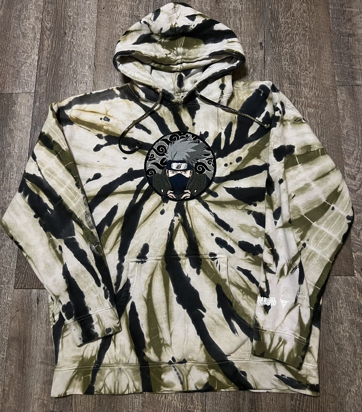 Kakashi tie dye hoodie sale