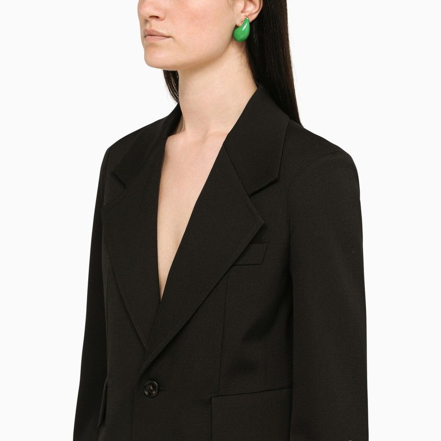 Bottega Veneta o1d2blof0824 Single-breasted Wool Blazer in Black Size XS / US 0-2 / IT 36-38 - 4 Thumbnail