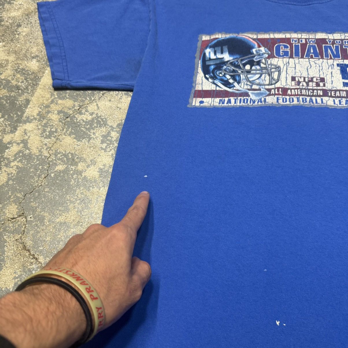 NFL Vintage New York Giants NY Graphic NFL Tshirt Size US M / EU 48-50 / 2 - 5 Thumbnail