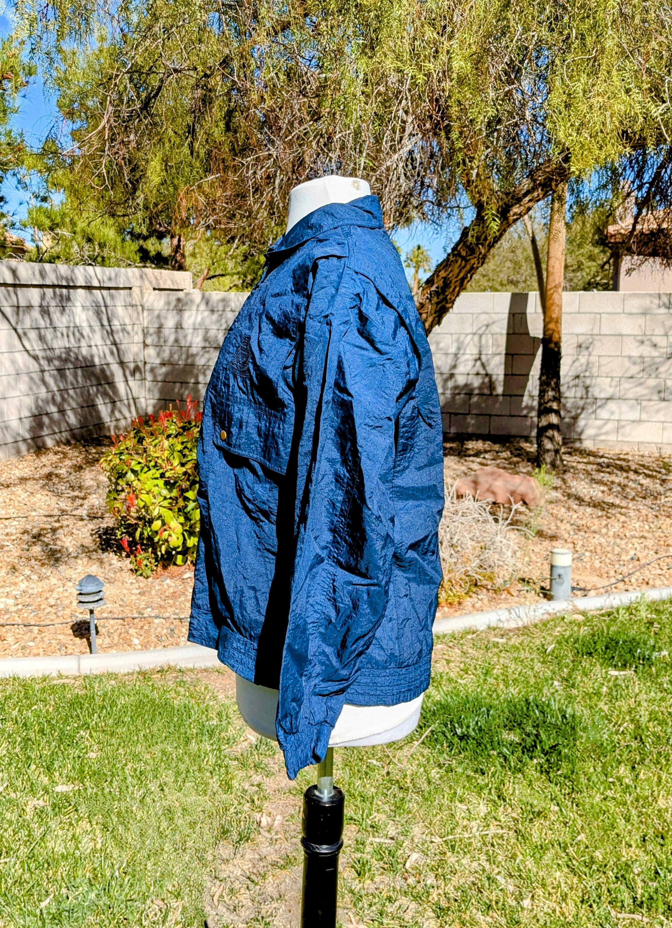 Other Retro Petite Windbreaker Light Zip-Up Bomber Jacket Coat Size M / US 6-8 / IT 42-44 - 4 Thumbnail