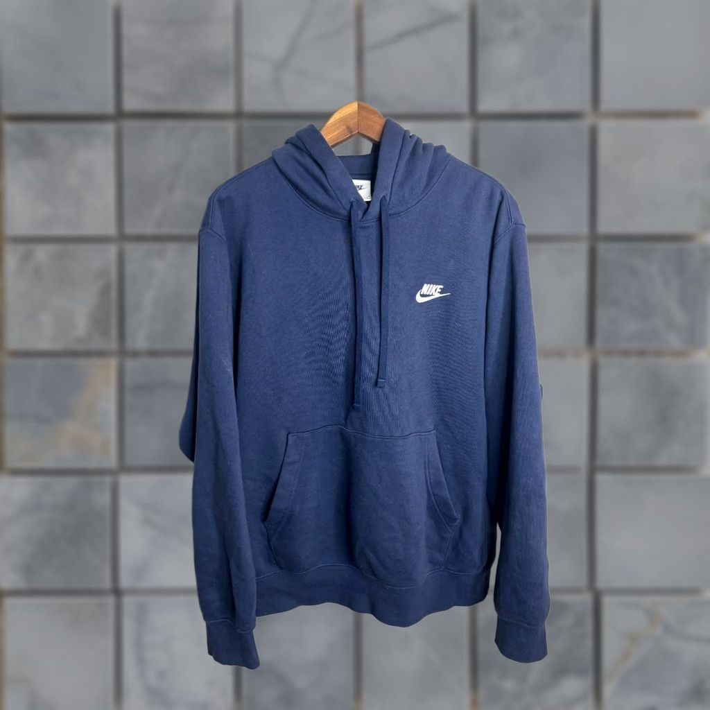 Nike Nike Pullover Hoodie Mens Sportswear Club Fleece Size M Navy BV2654-410 6186 Size US M / EU 48-50 / 2 - 1 Thumbnail
