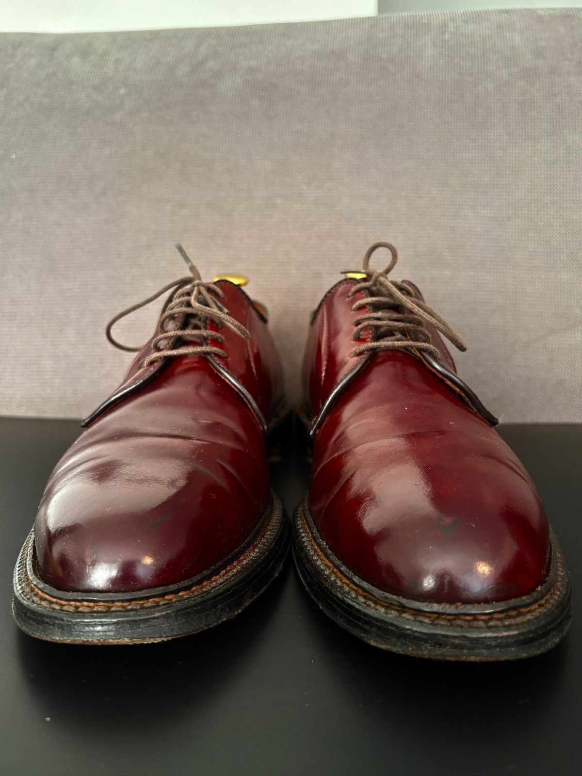 Alden Alden PTB 7.5 Color 8 Shell Cordovan Plain Toe Blucher Size US 7.5 / EU 40-41 - 2 Thumbnail