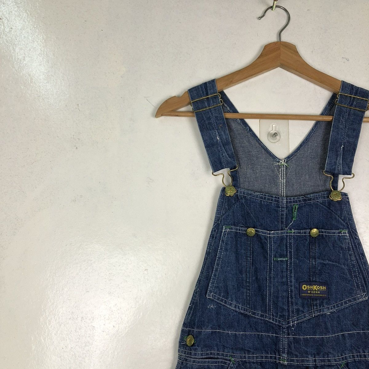 Japanese Brand 🔥90’s Denim Jeans Overall Workers Chore Oshkosh USA Size US 30 / EU 46 - 5 Thumbnail