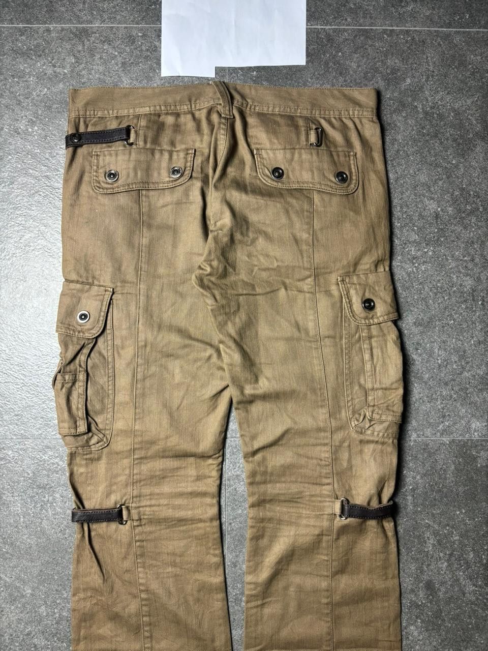Tornado Mart 2000s Tornado Mart Bondage Bootcut Cargo Pants Size US 34 / EU 50 - 6 Thumbnail