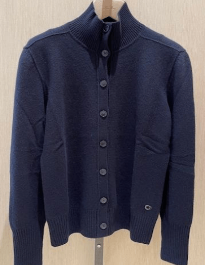 Loro Piana o1w1db10724 Quercy Cashmere Cardigan in Navy Size M / US 6-8 / IT 42-44 - 1 Preview