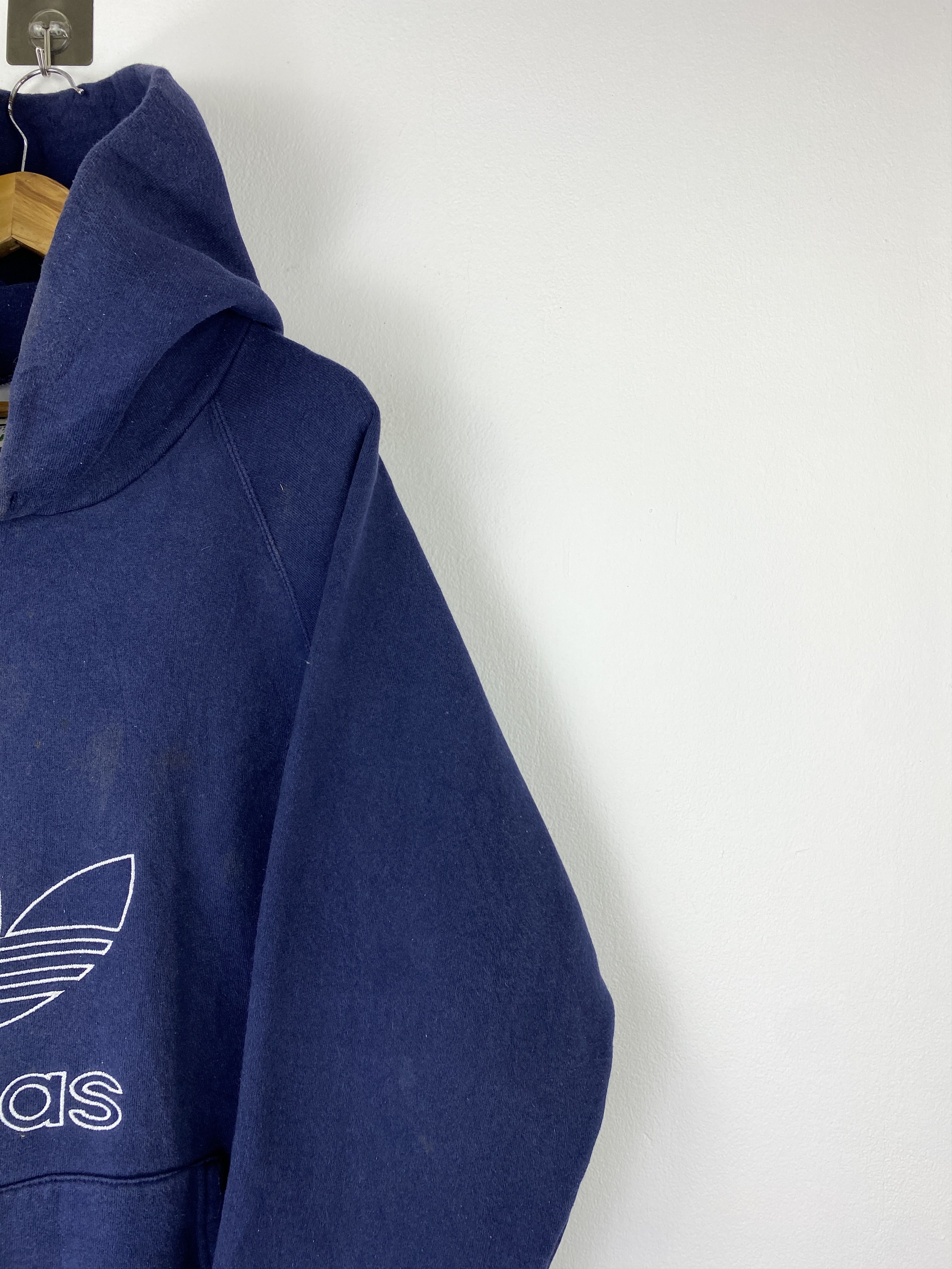 Adidas Vintage 90s Adidas Central Logo Pullover Hoodie SH0508 Size US L / EU 52-54 / 3 - 10 Thumbnail